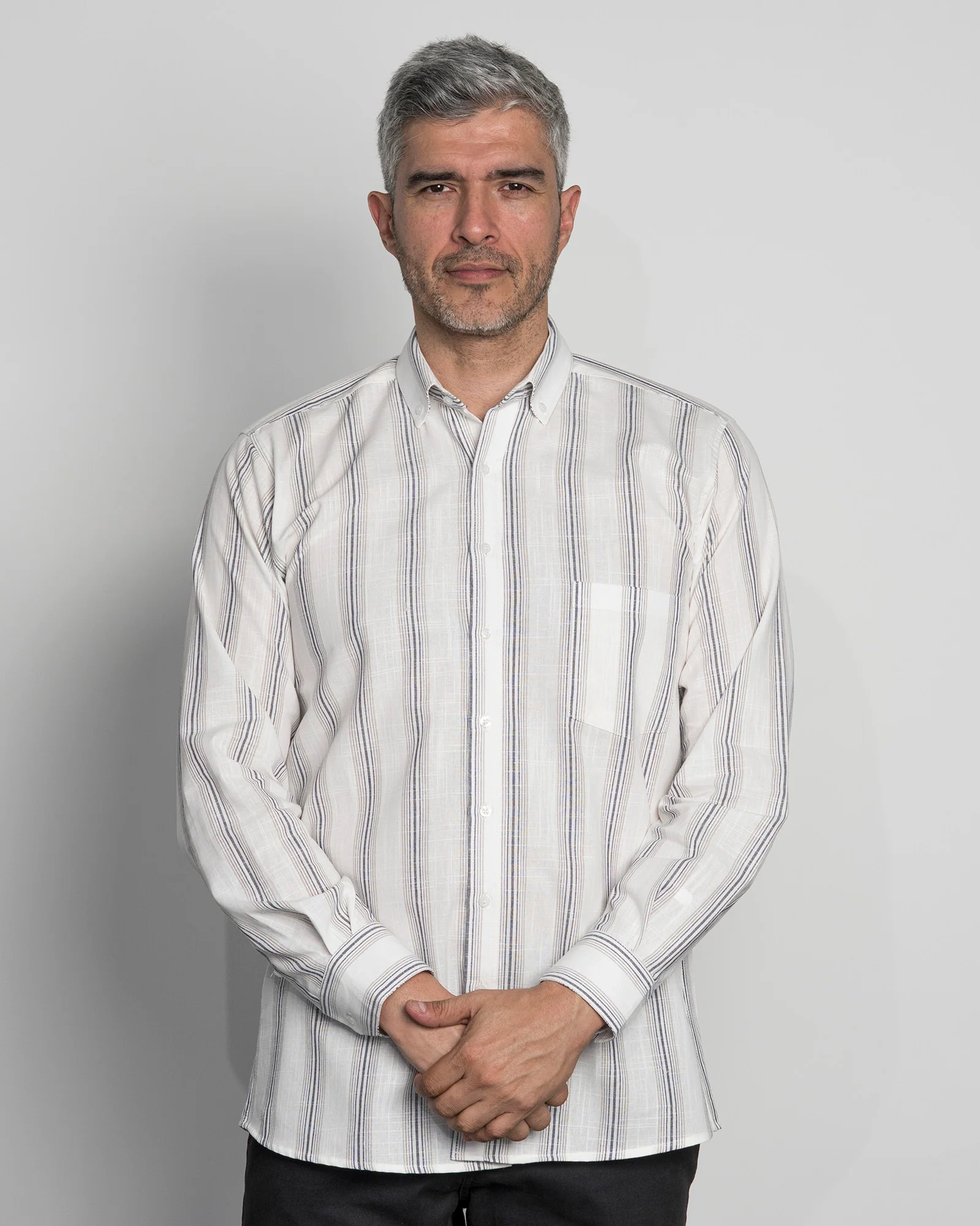 Camisa Algodón Raya Negra - Image 3