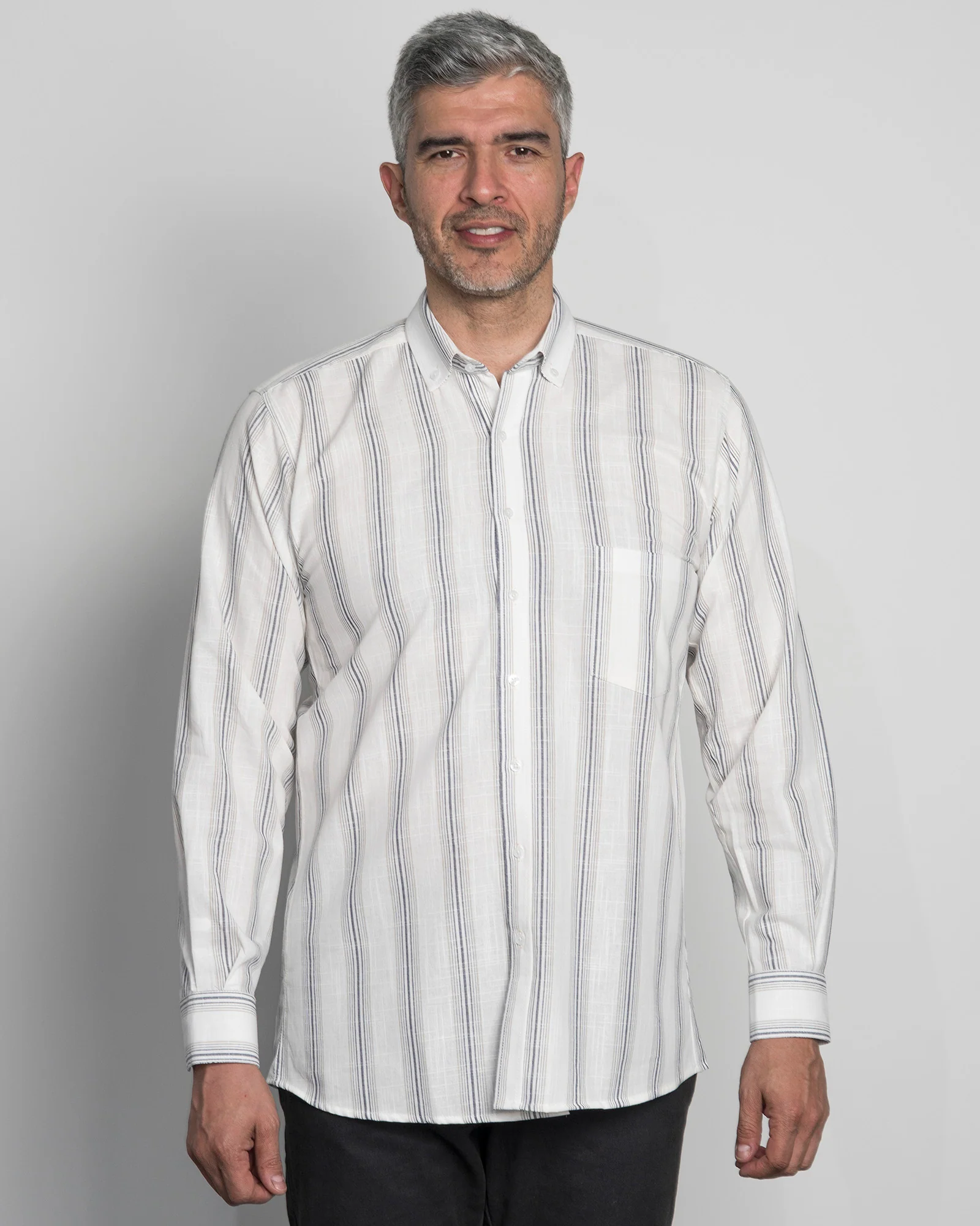 Camisa Algodón Raya Negra - Image 8