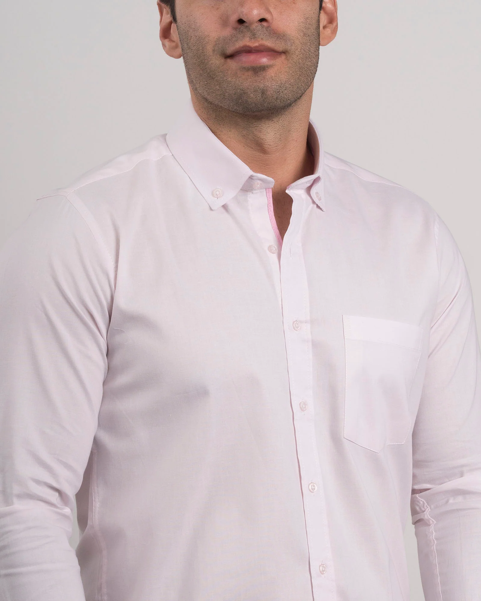 Camisa Algodón Rosada  Clara - Image 3