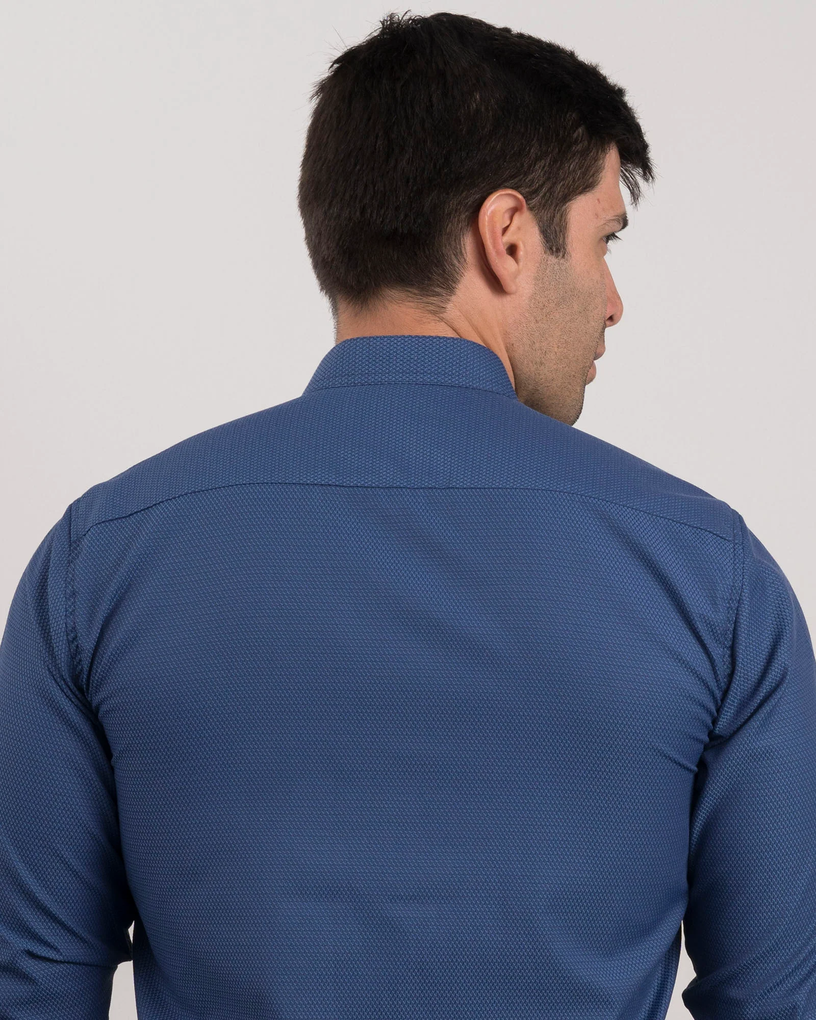 Camisa Azul Cuello Mao - Image 5