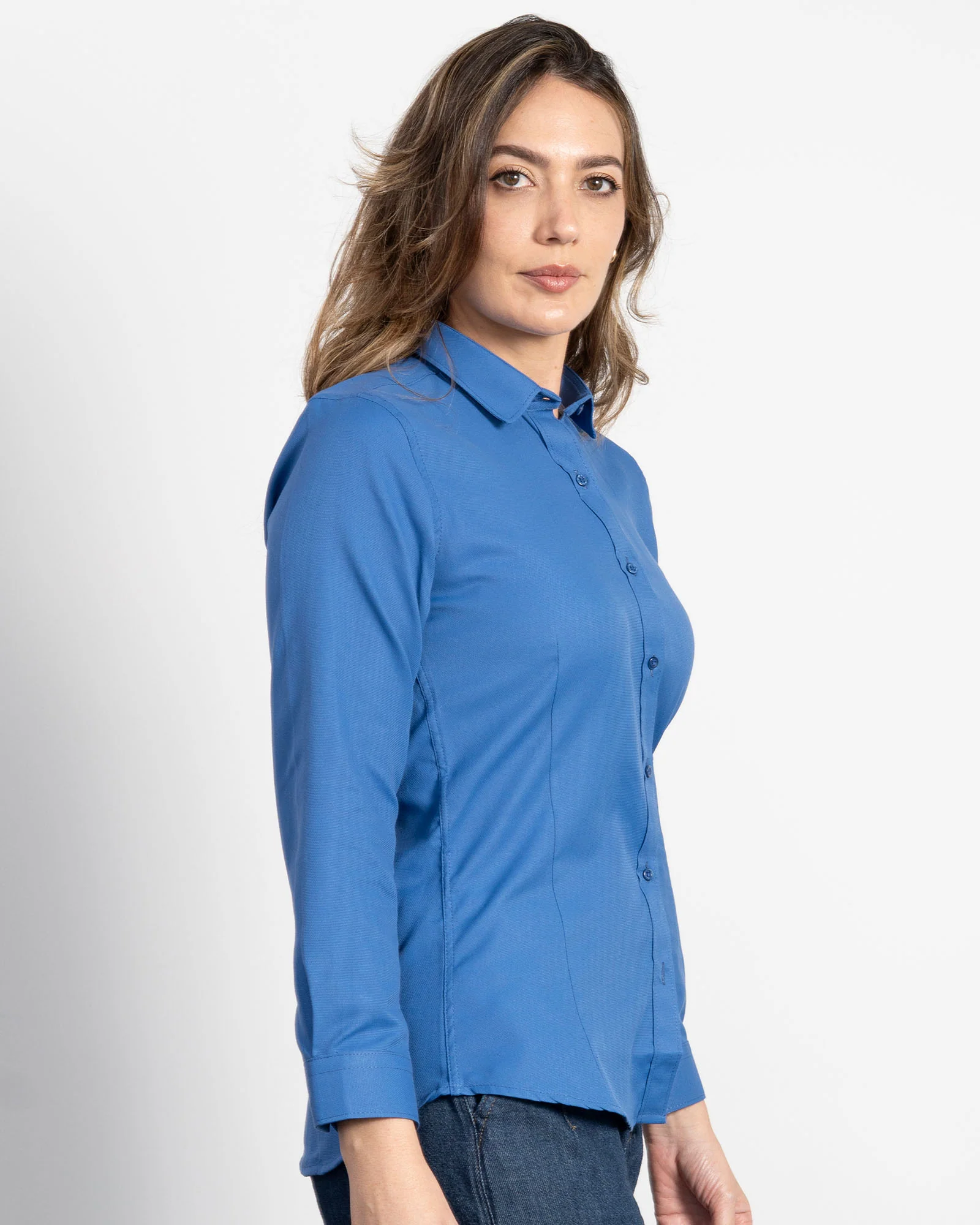 Camisa Azul Rey Mujer - Image 10