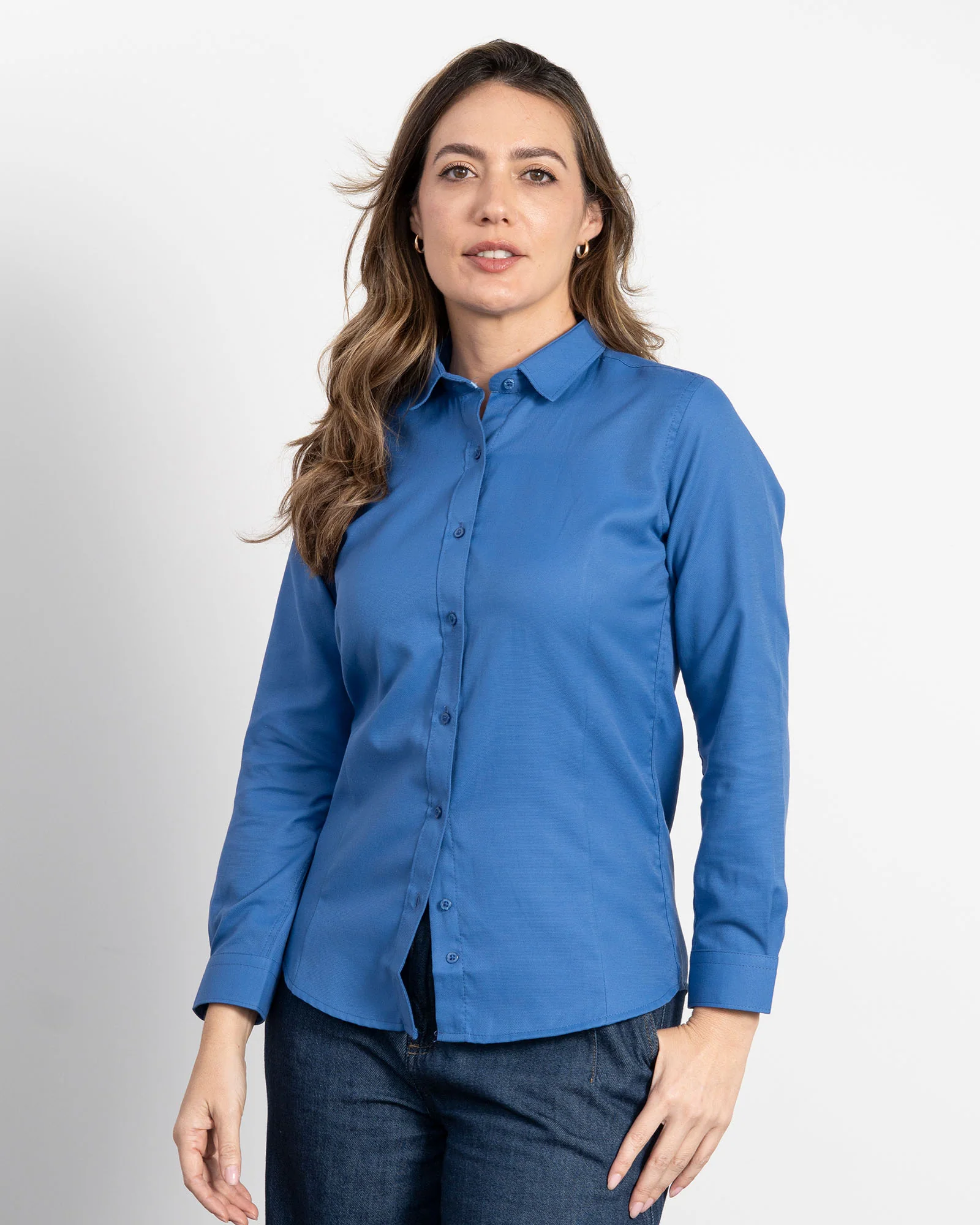 Camisa Azul Rey Mujer - Image 3