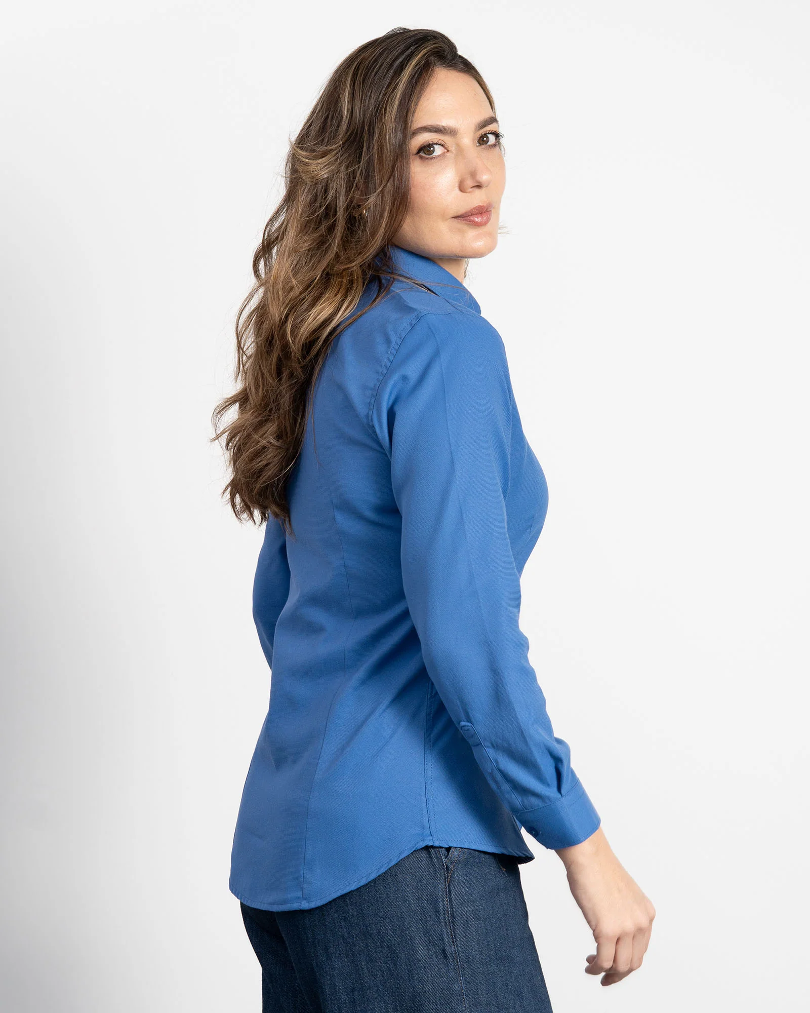 Camisa Azul Rey Mujer - Image 9