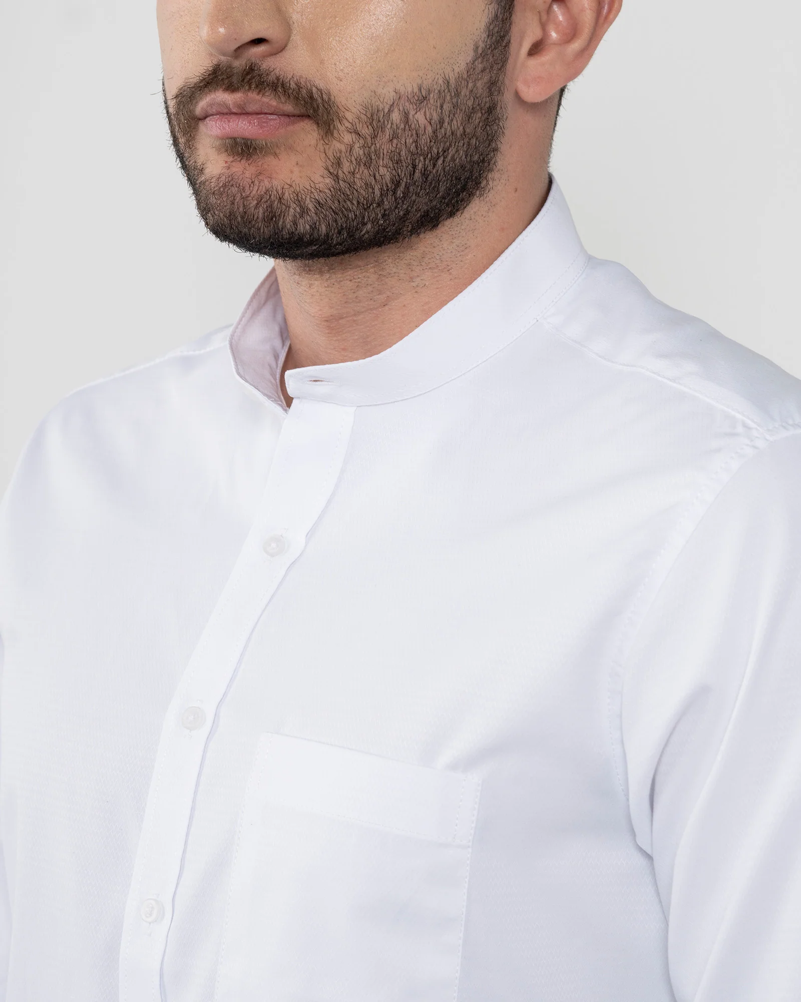 Camisa Blanca Cuello Mao - Image 4