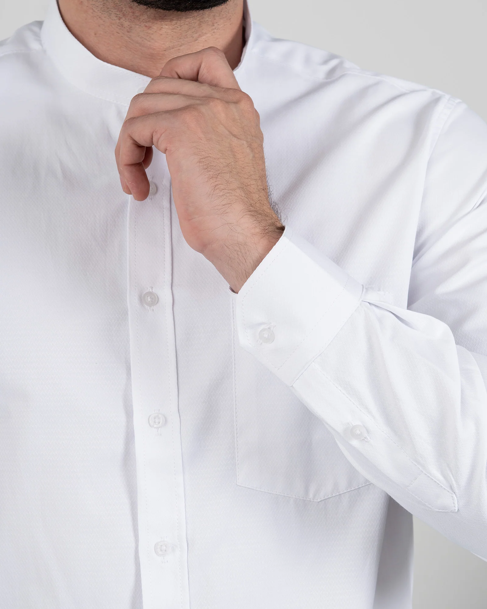 Camisa Blanca Cuello Mao - Image 5