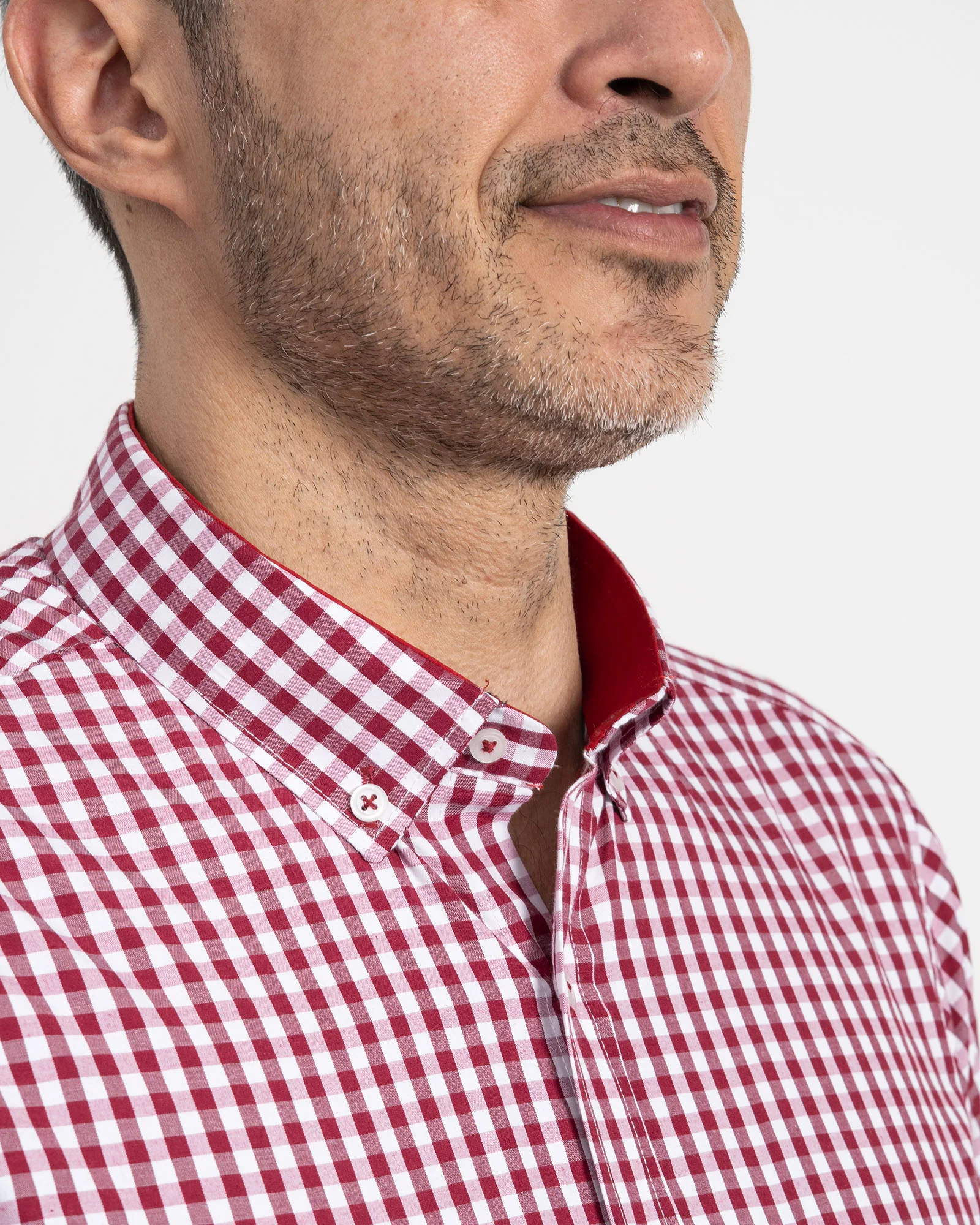 Camisa Cuadros Unicolor Vino Tinto - Image 9