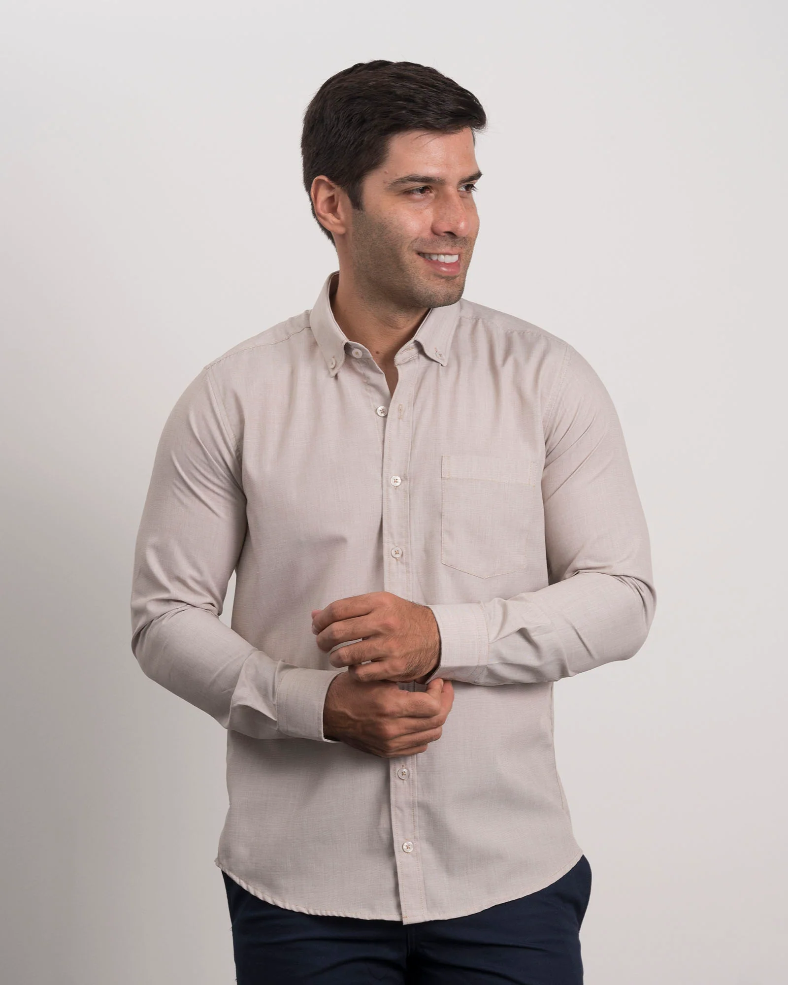 Camisa Dacron Cafe - Image 3