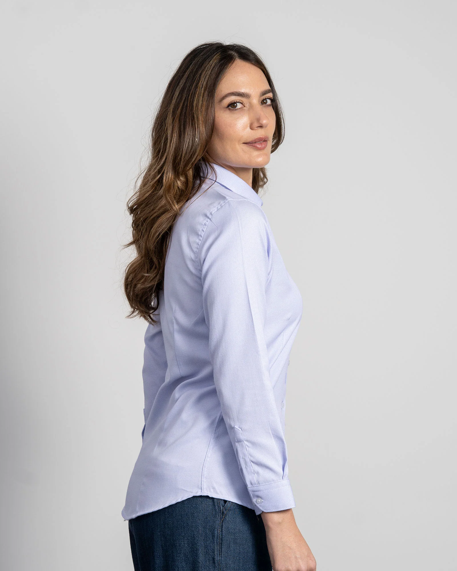 Camisa Dobby Lila 1 Mujer - Image 4