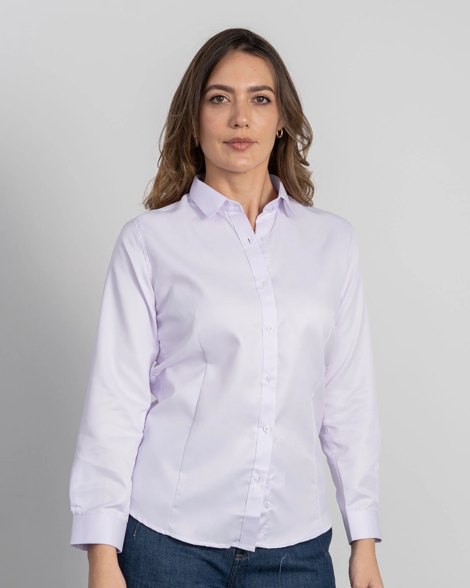 Camisa Dobby Lila Mujer - Image 3
