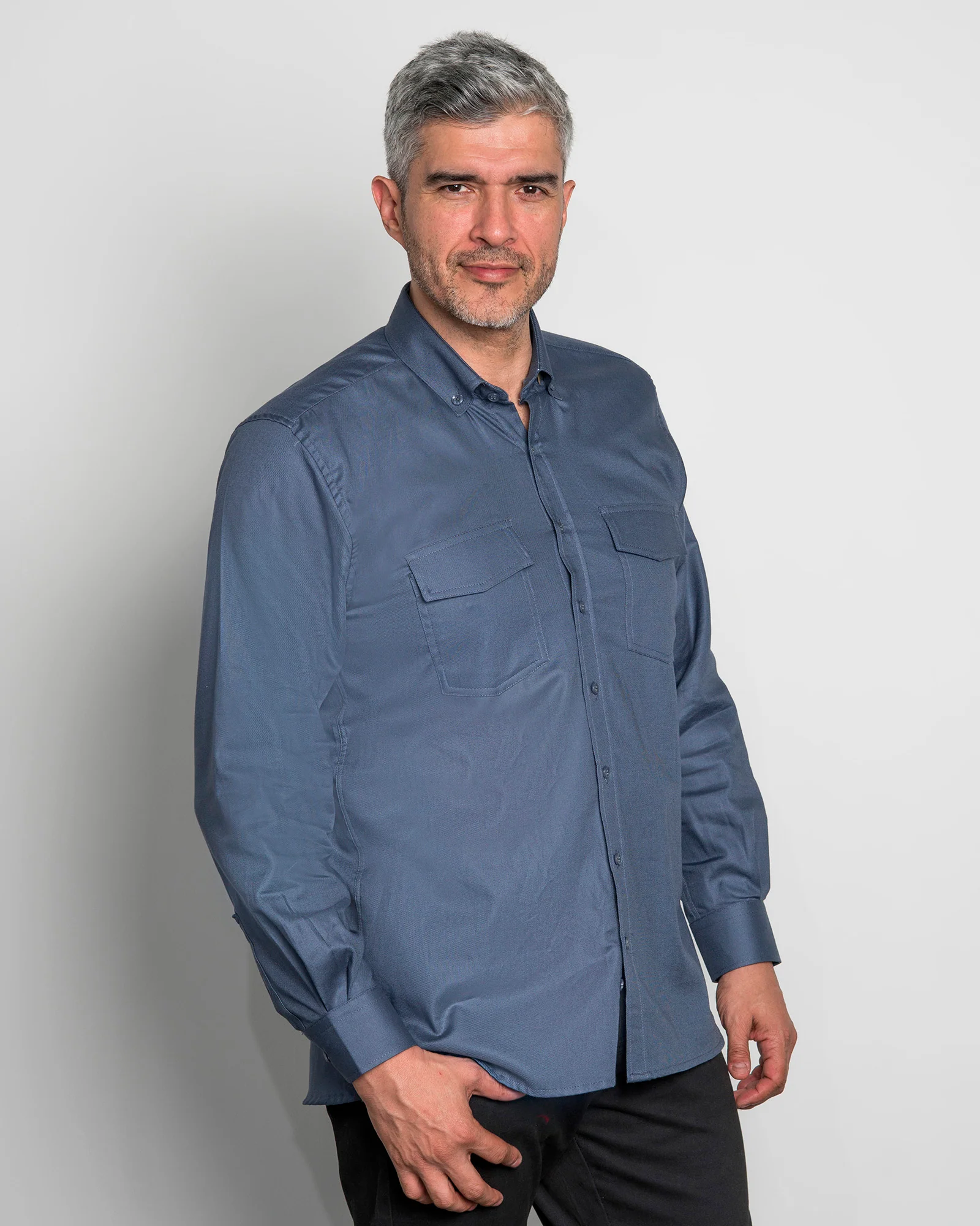 Camisa Drill Twill Azul - Image 2