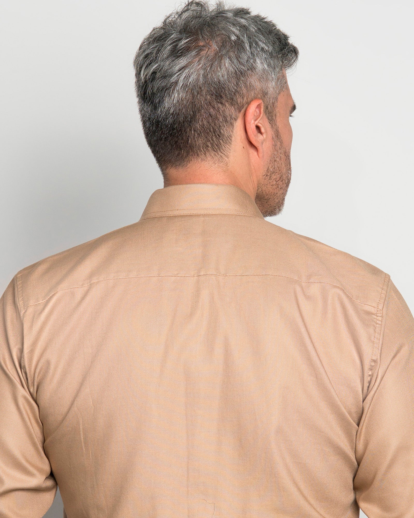 Camisa Drill Twill Café - Image 5