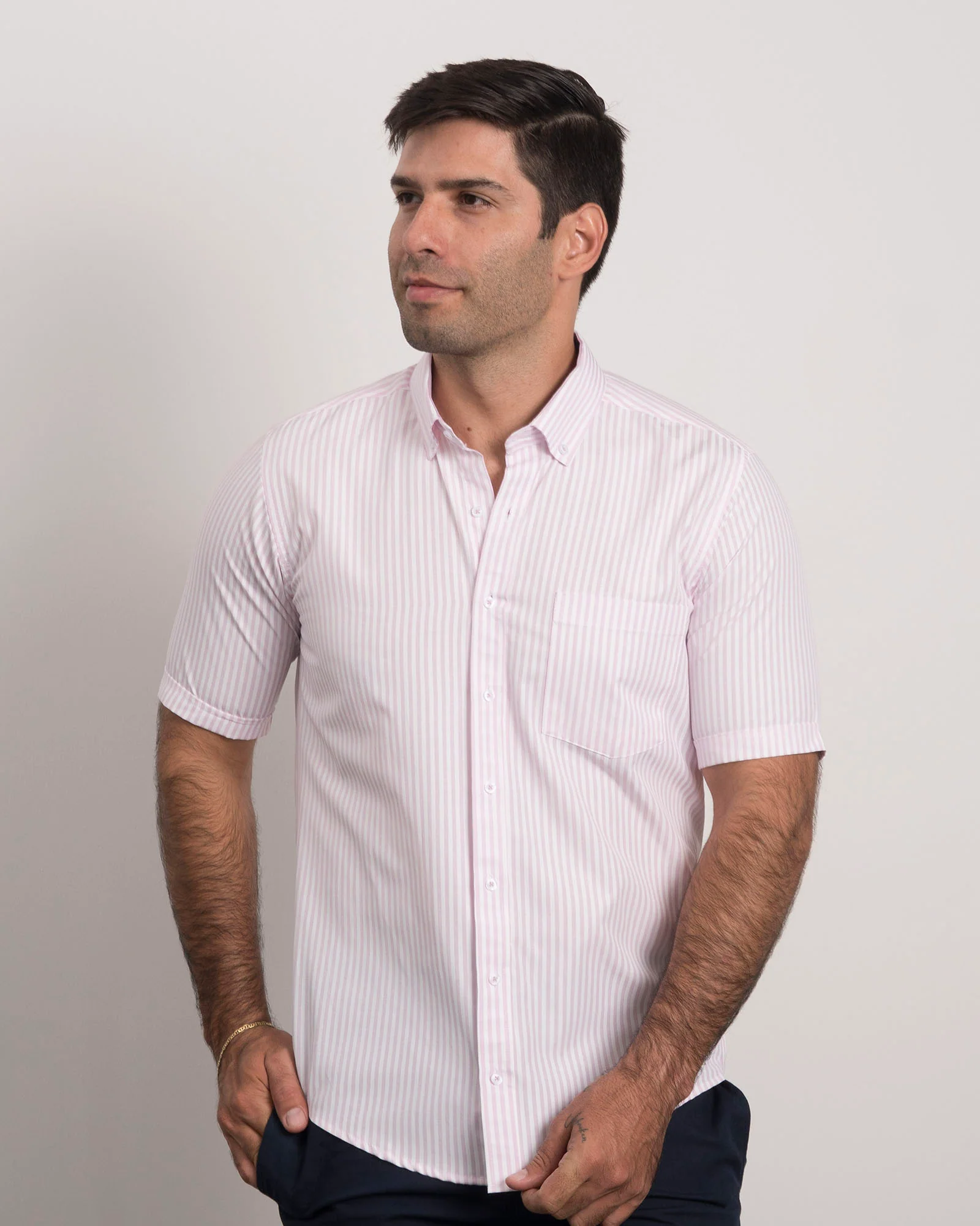 Camisa Rayas Rosada Clara - Image 3
