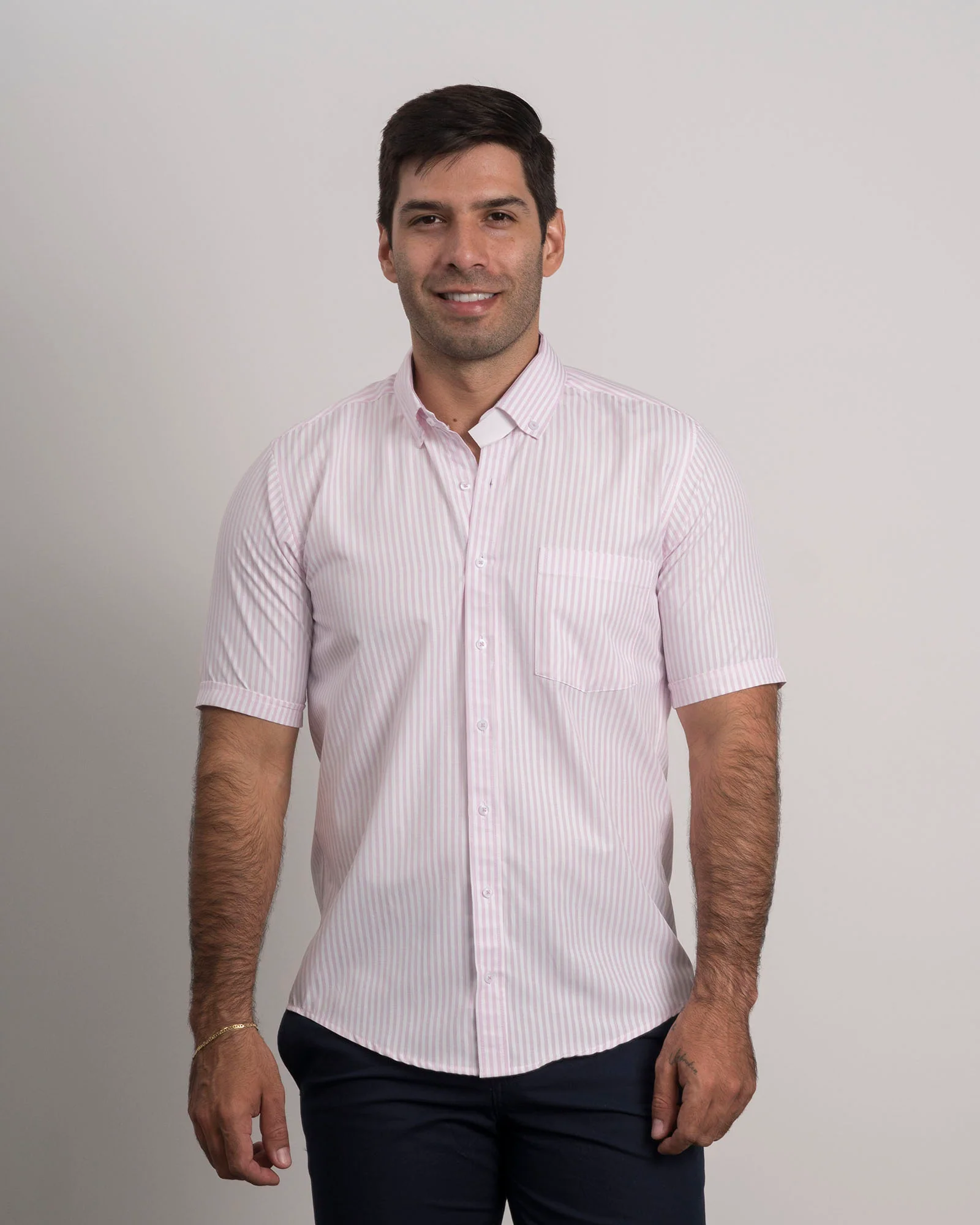 Camisa Rayas Rosada Clara - Image 5