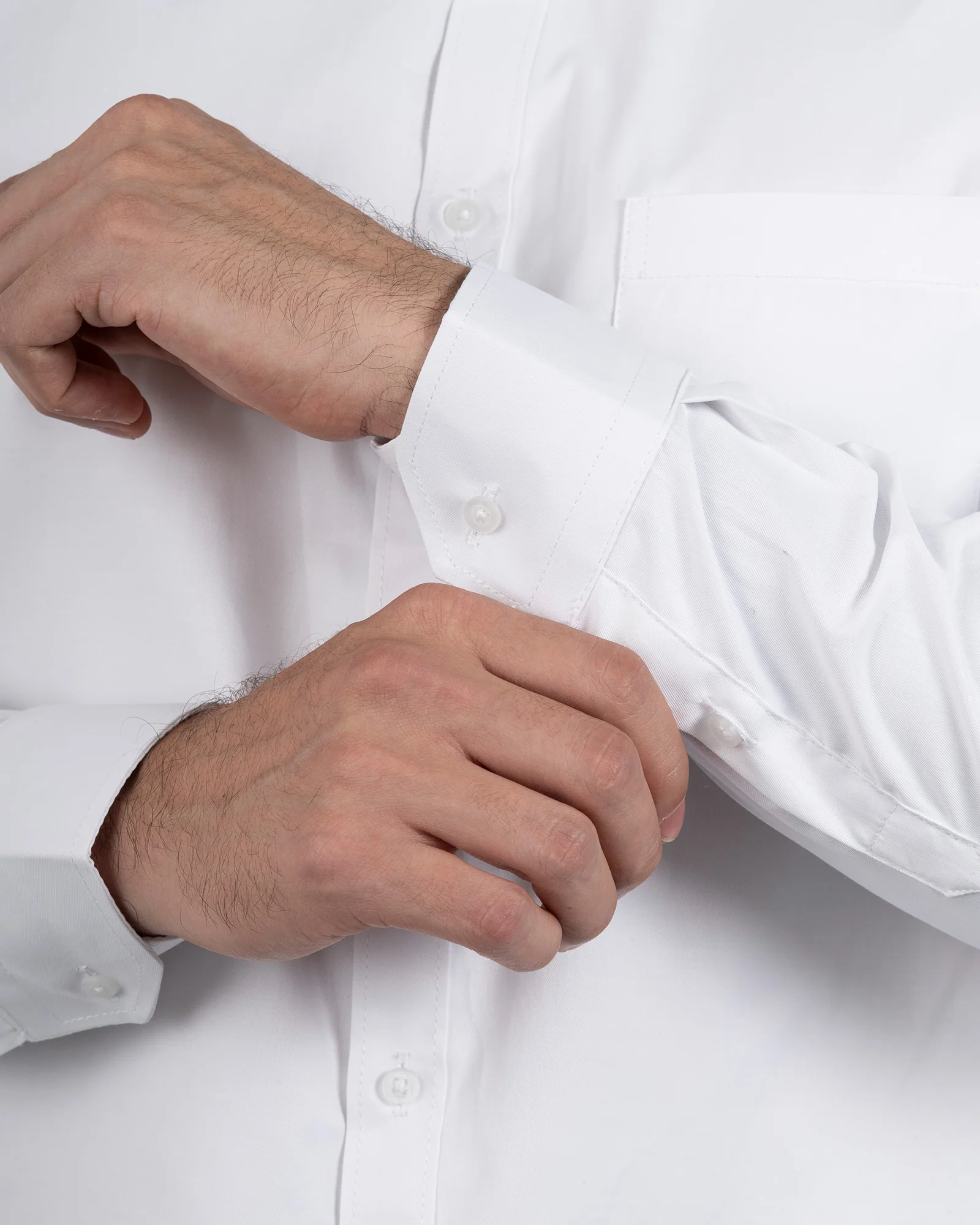 Camisa Formal Satín Blanca - Image 6