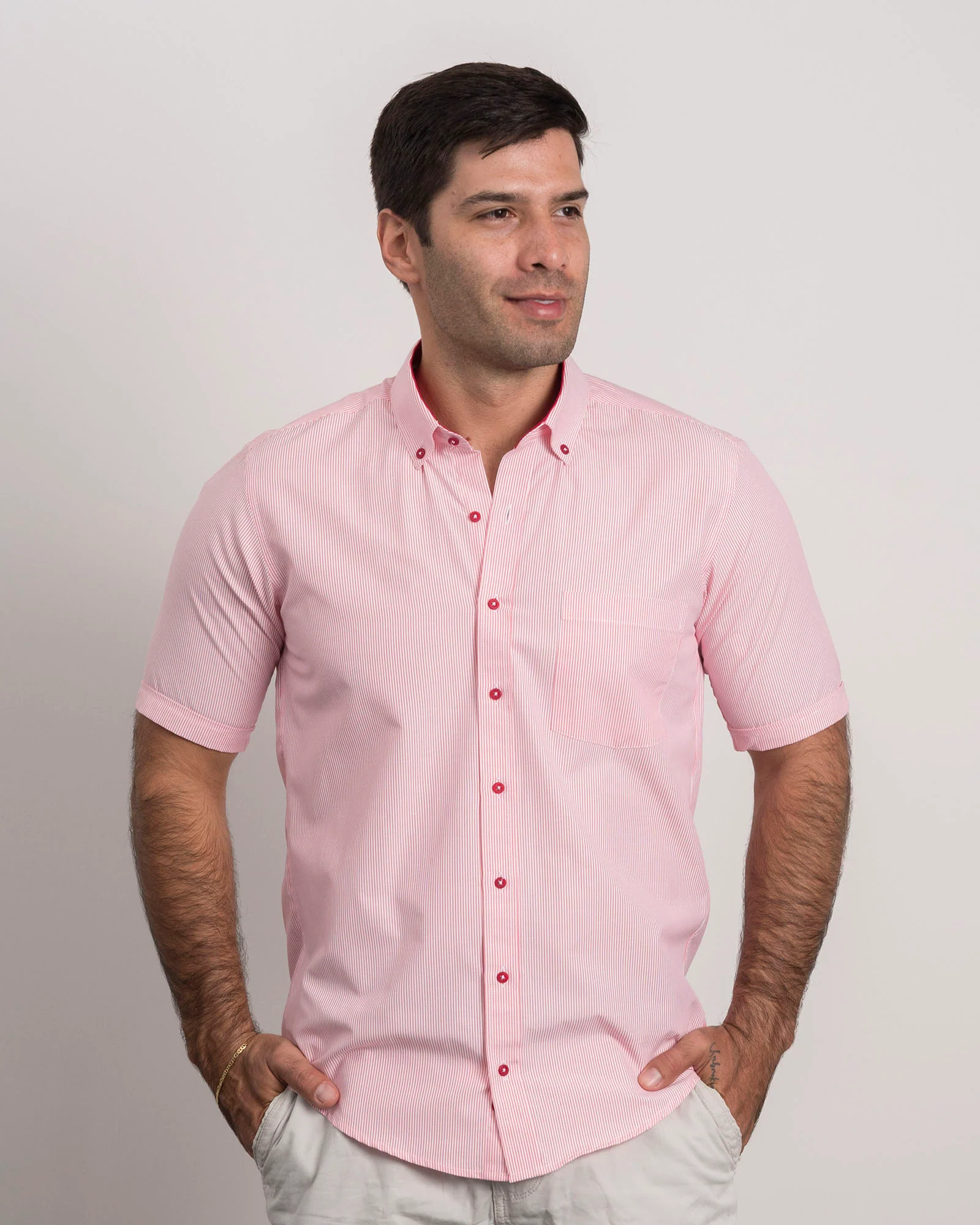 Camisa Mil Rayas Roja - Image 3