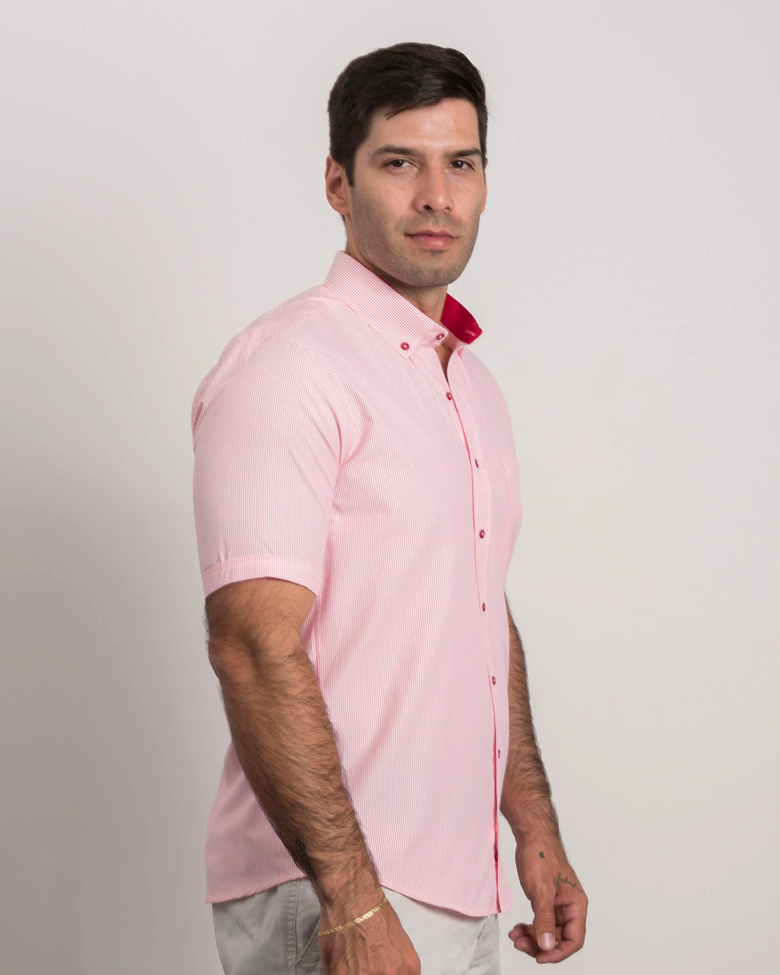 Camisa Mil Rayas Roja - Image 4
