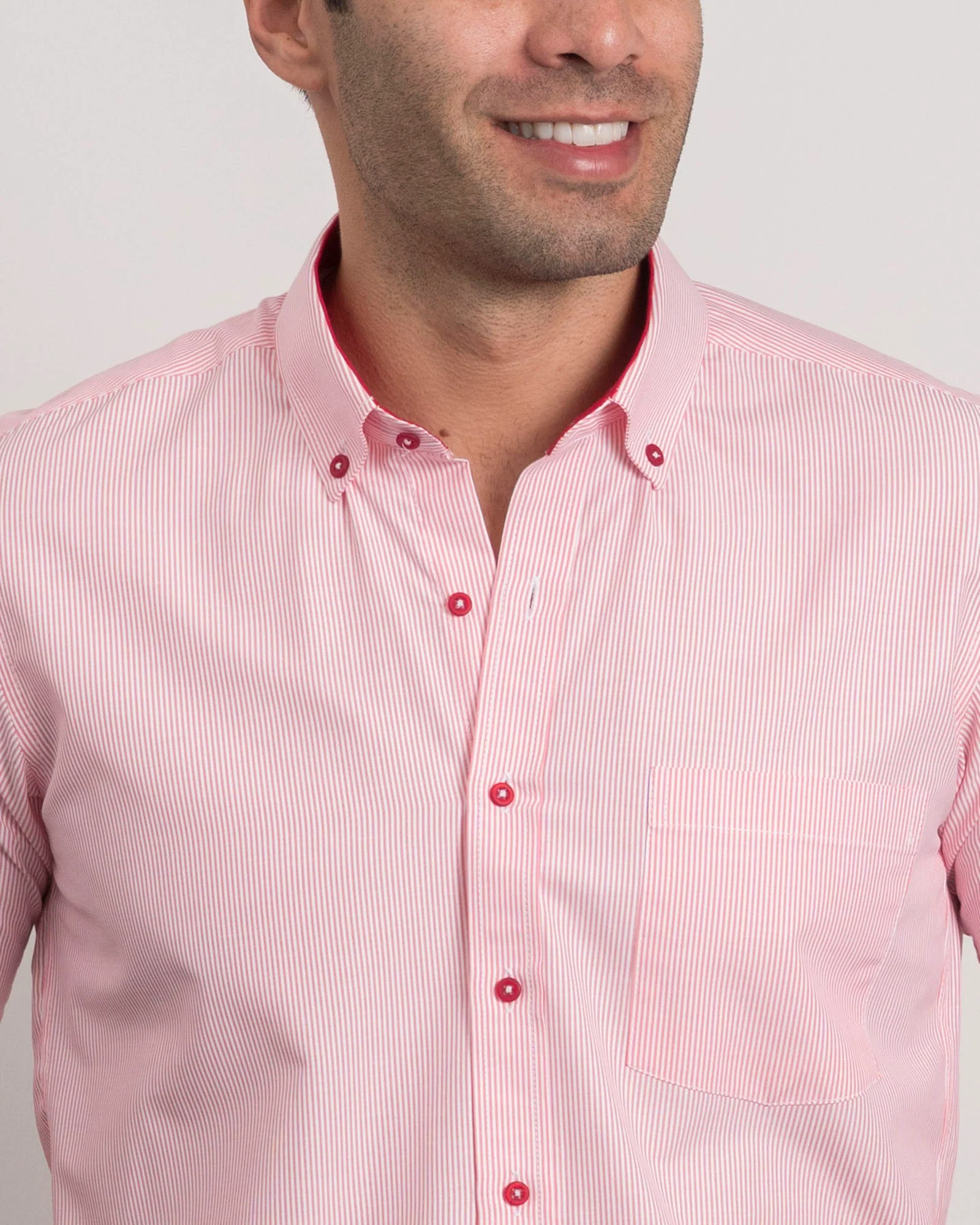 Camisa Mil Rayas Roja - Image 6
