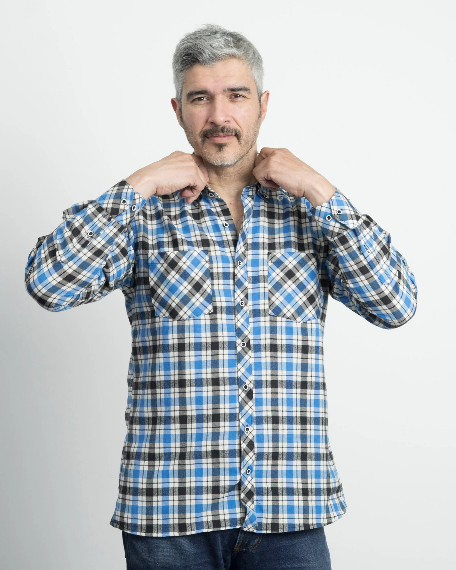 Camisa Leñadora Azul Clara - Image 6