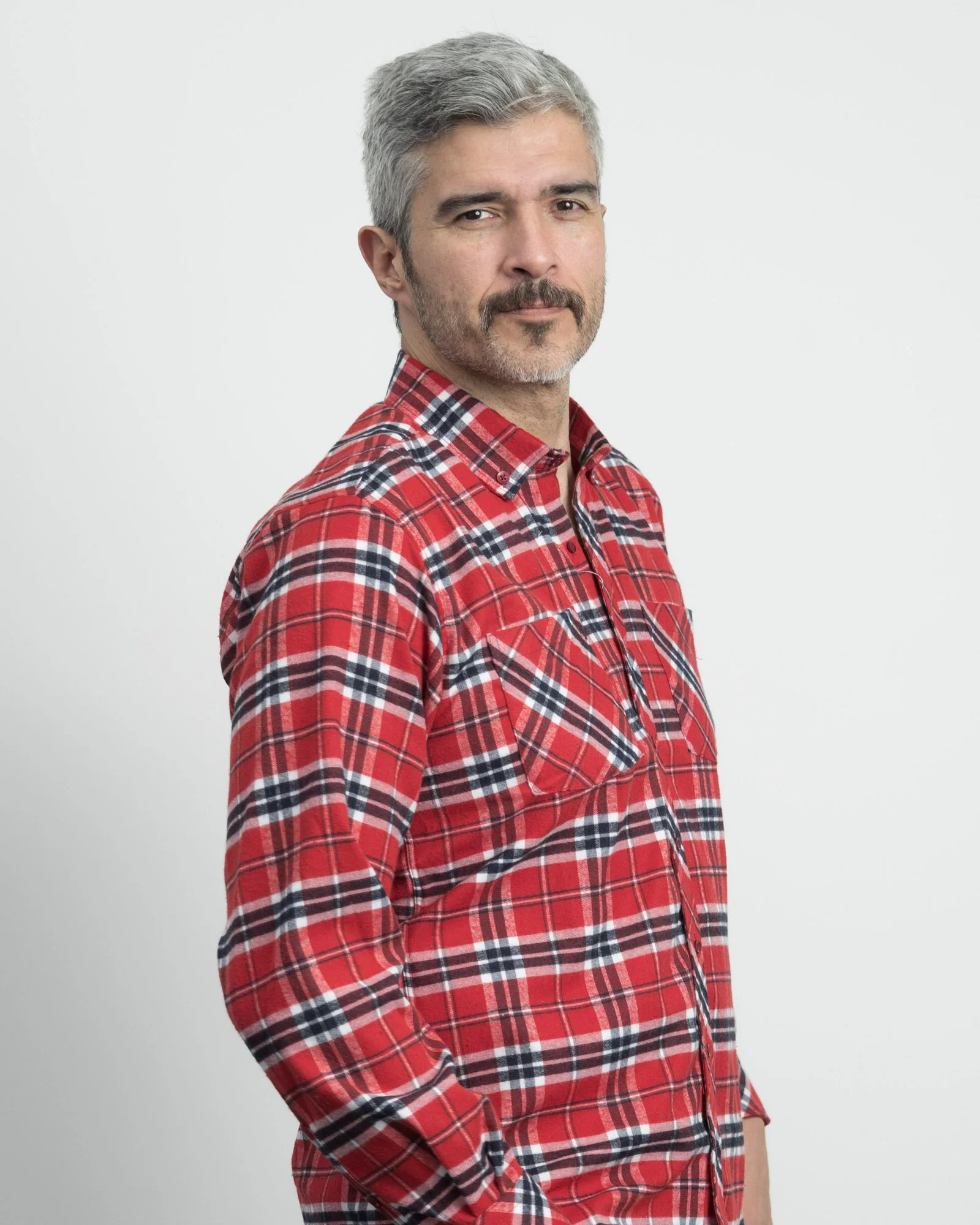 Camisa Leñadora Cuadros Roja - Image 3