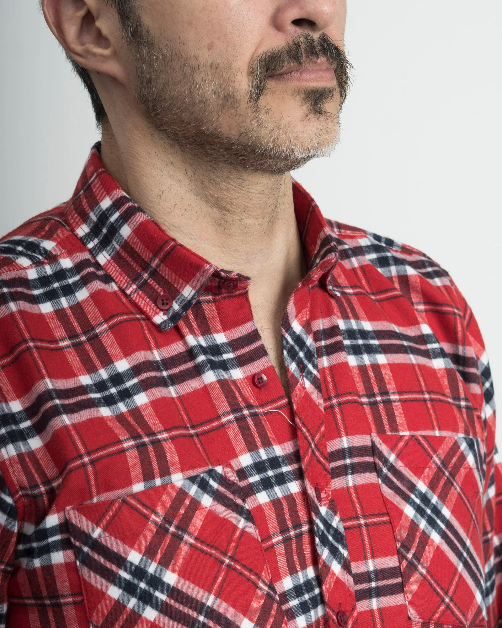 Camisa Leñadora Cuadros Roja - Image 7