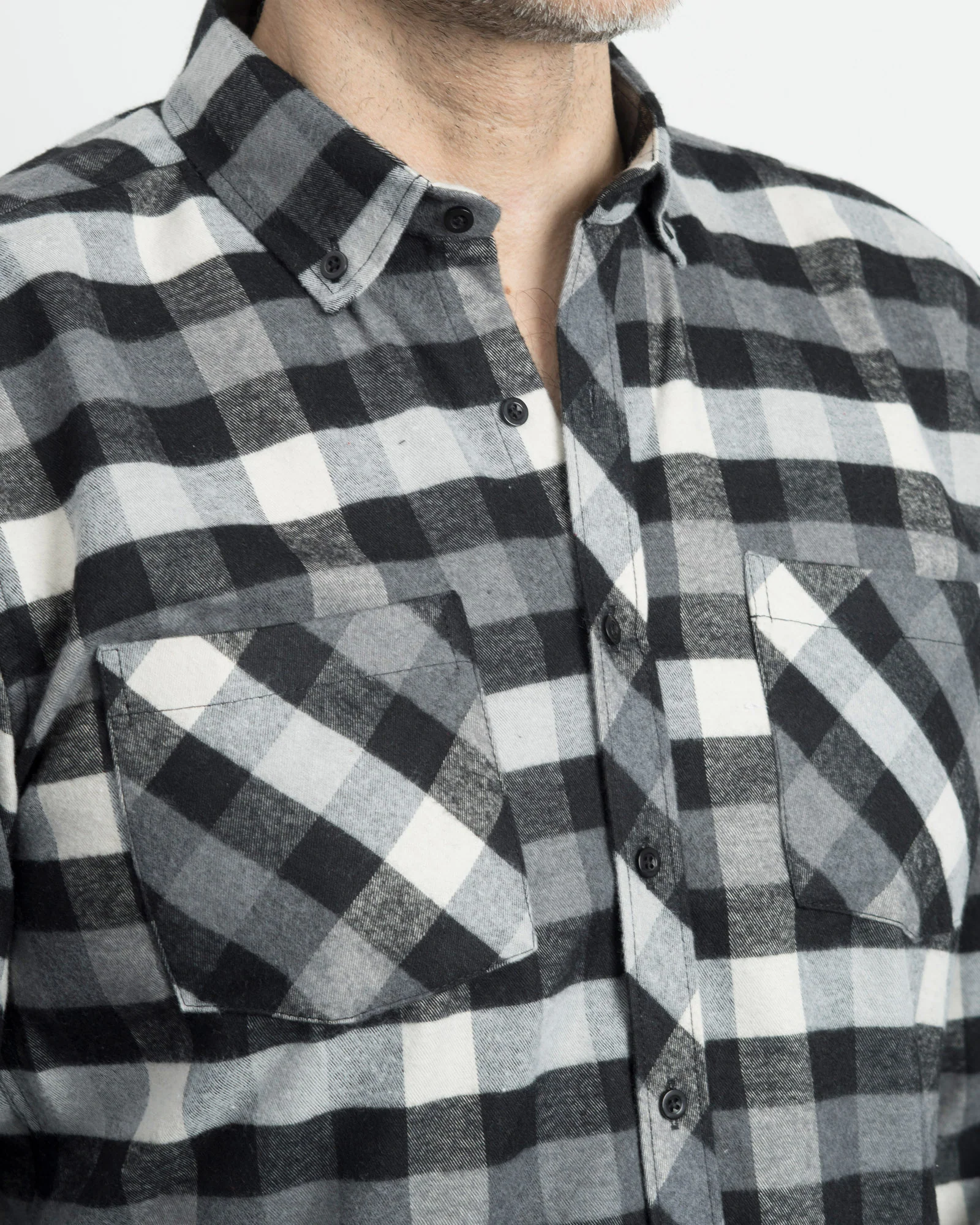 Camisa Leñadora Cuadros Negros - Image 7