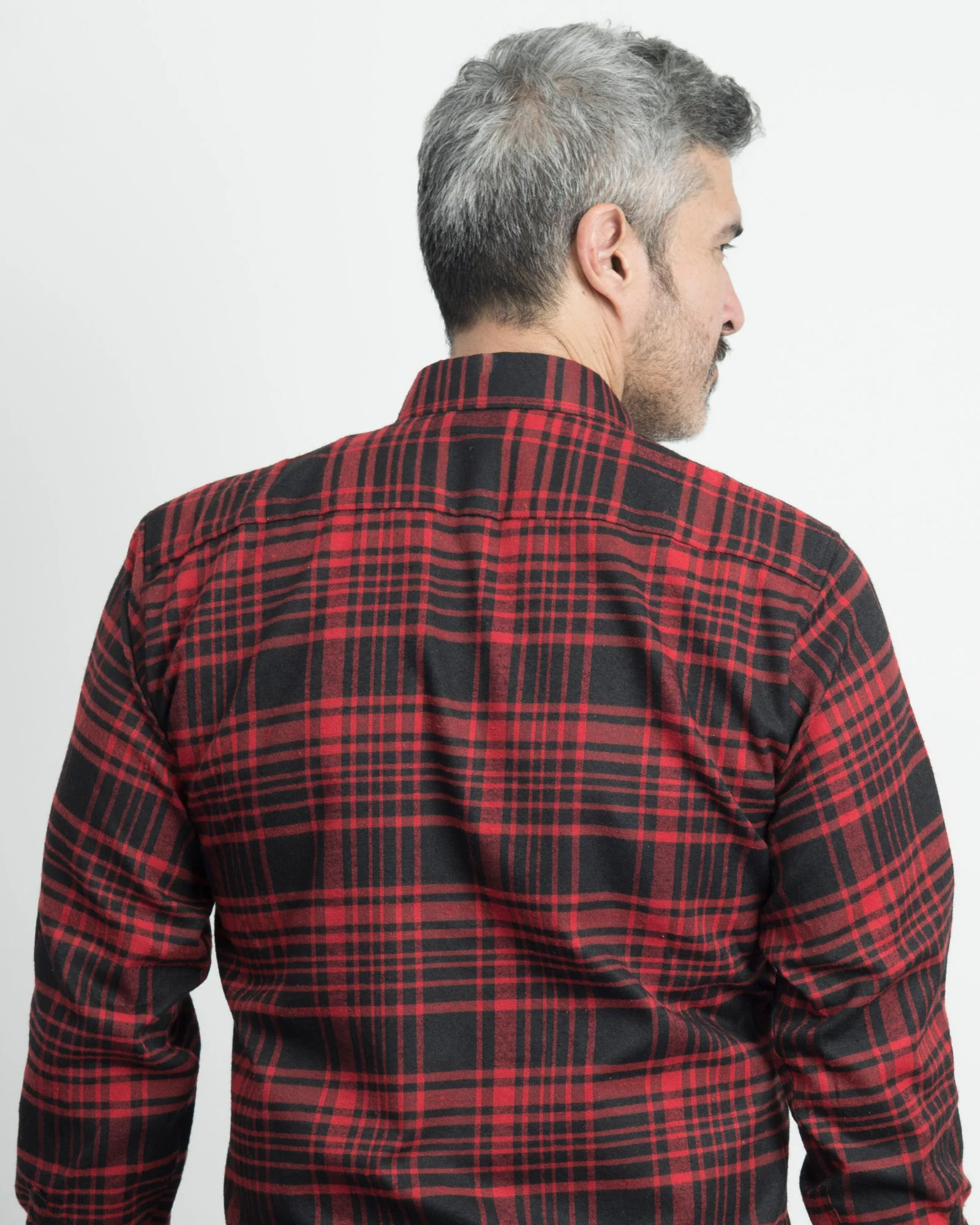 Camisa Leñadora Cuadros Rojos Negros - Image 4