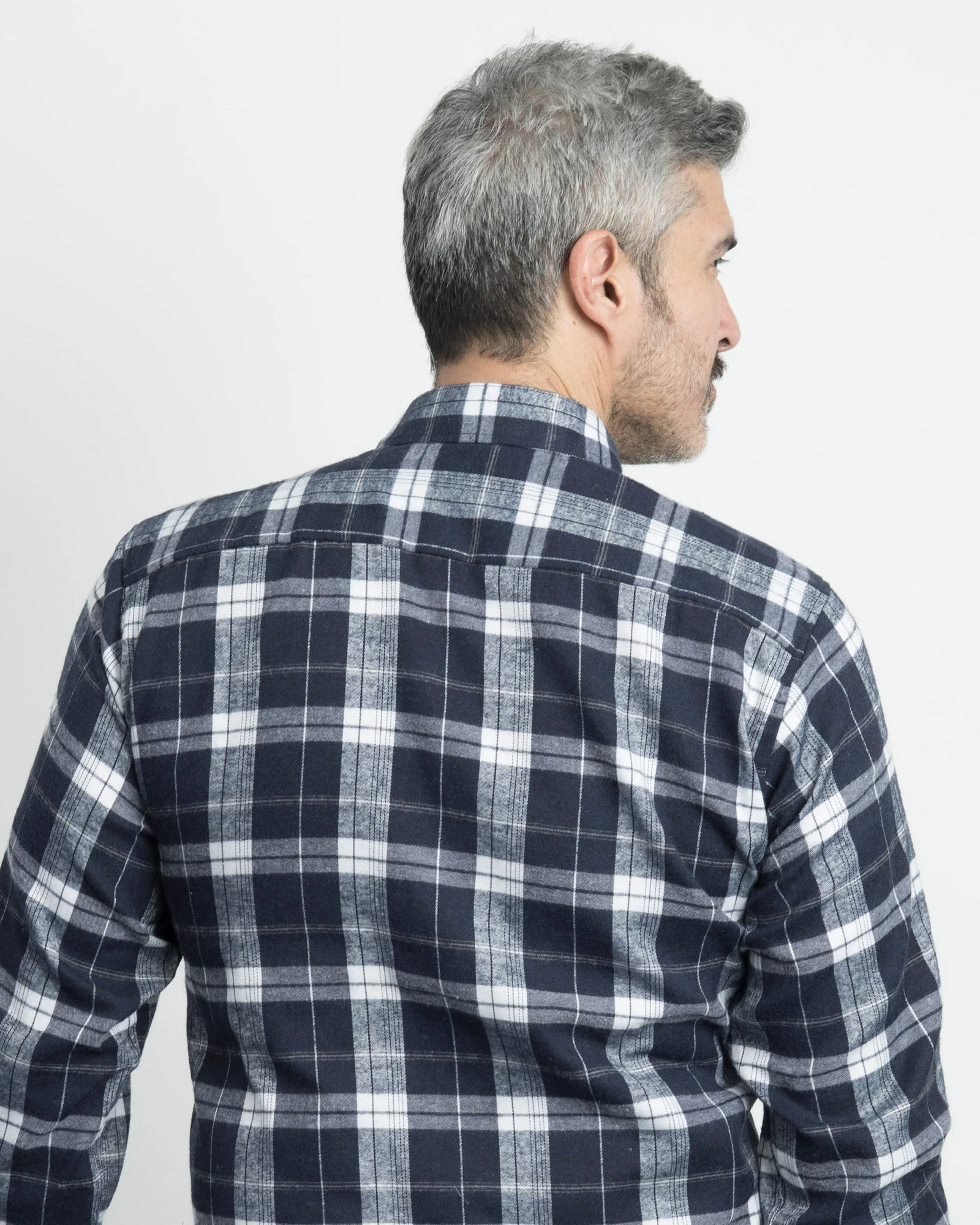 Camisa Leñadora Cuadros Azul y Blanco - Image 5