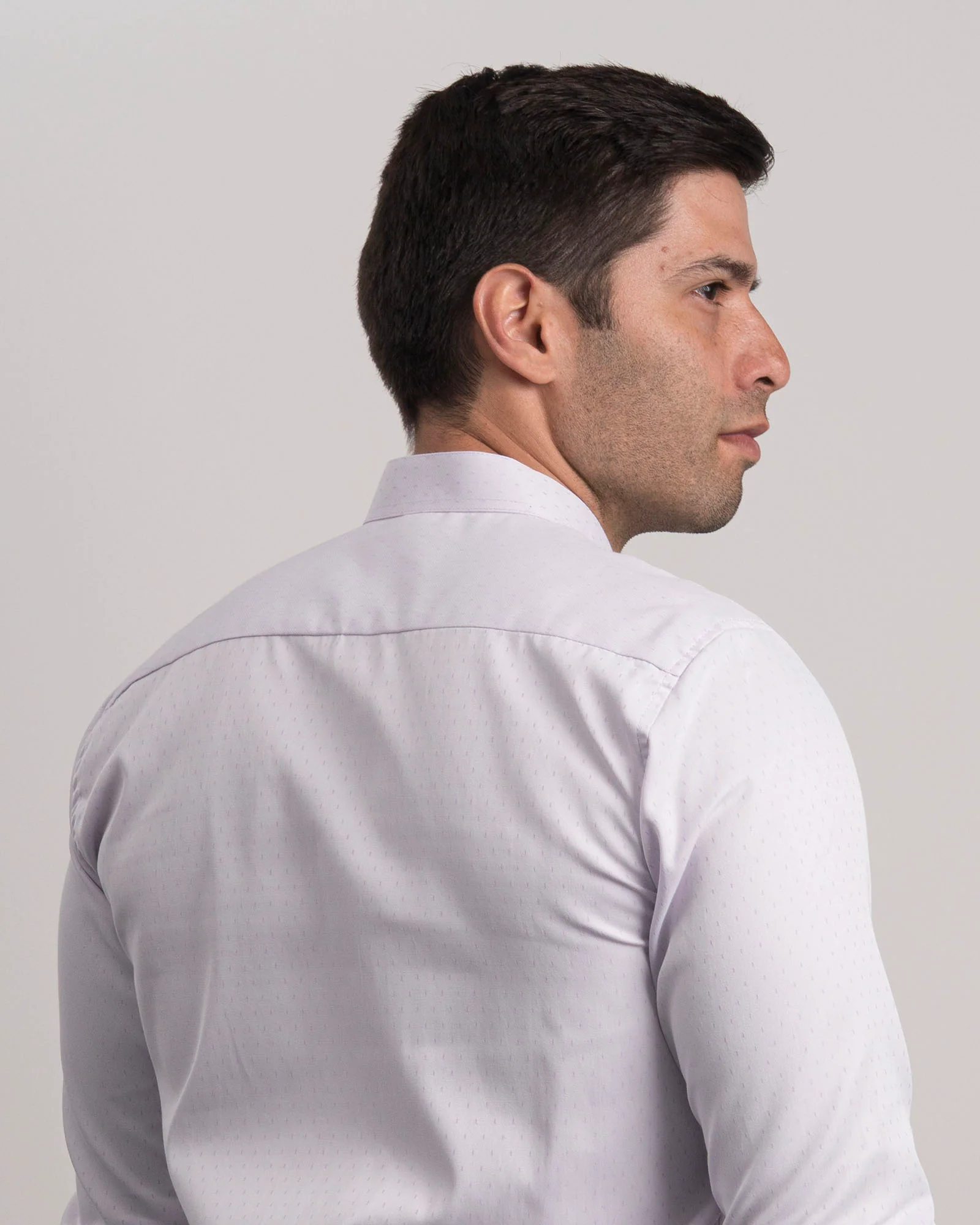 Camisa Lila Claro Cuello Mao - Image 5