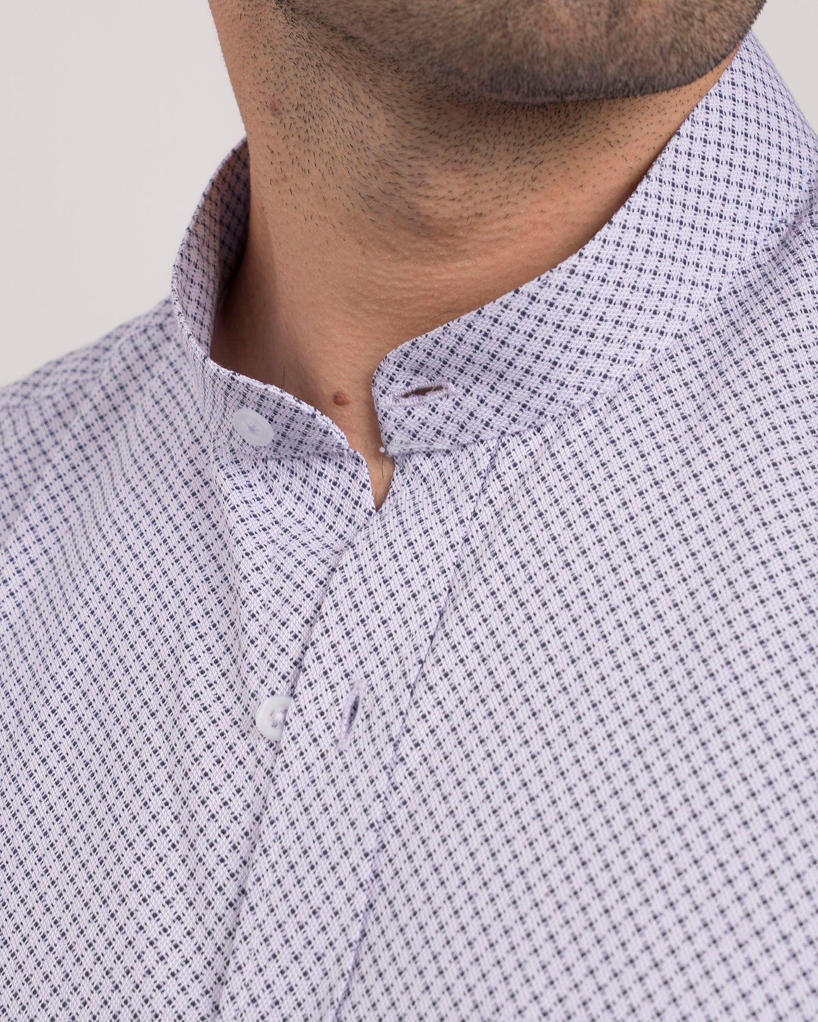 Camisa Lila Print Cuello Mao - Image 6