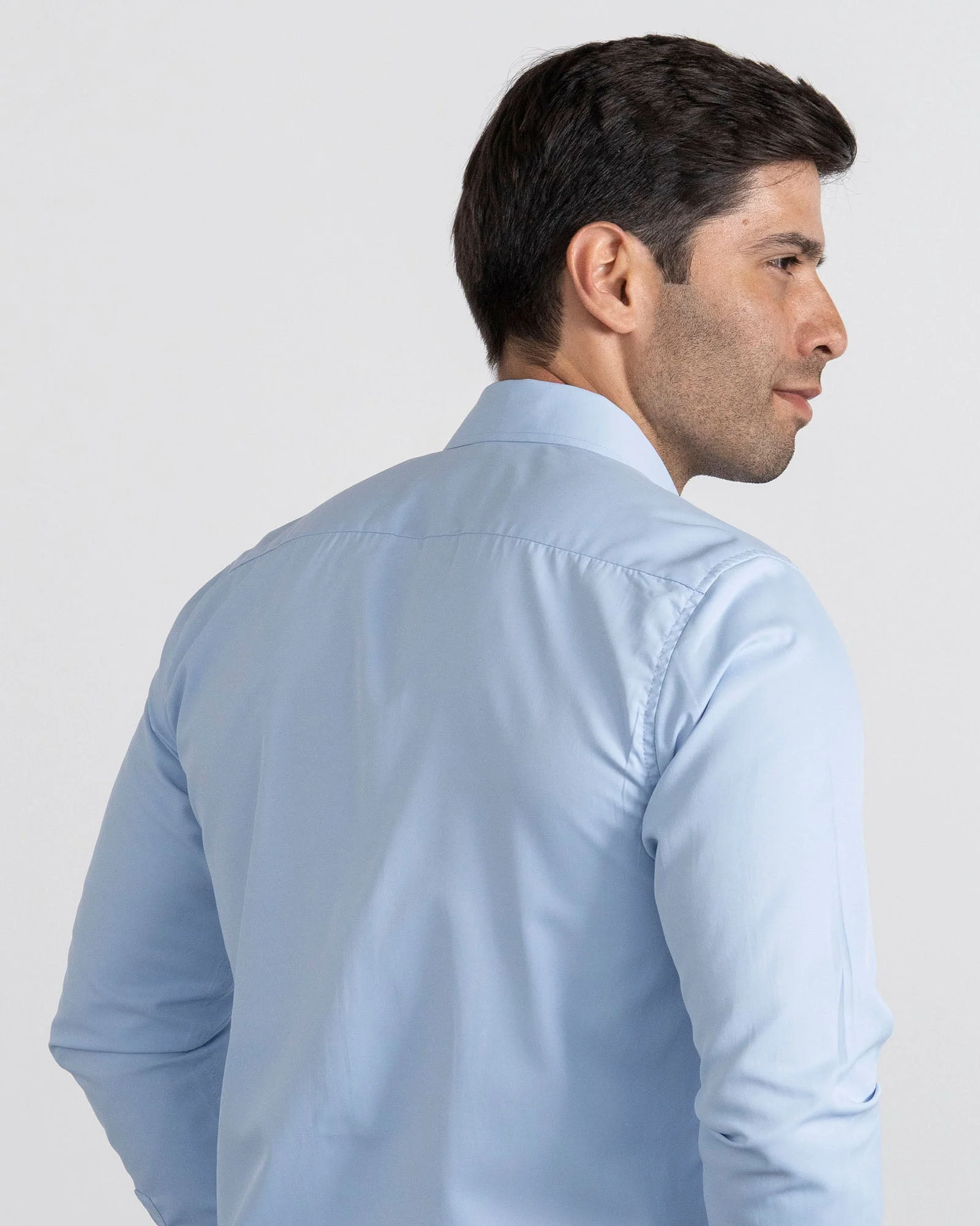 Camisa Mancorna Azul Cielo - Image 3