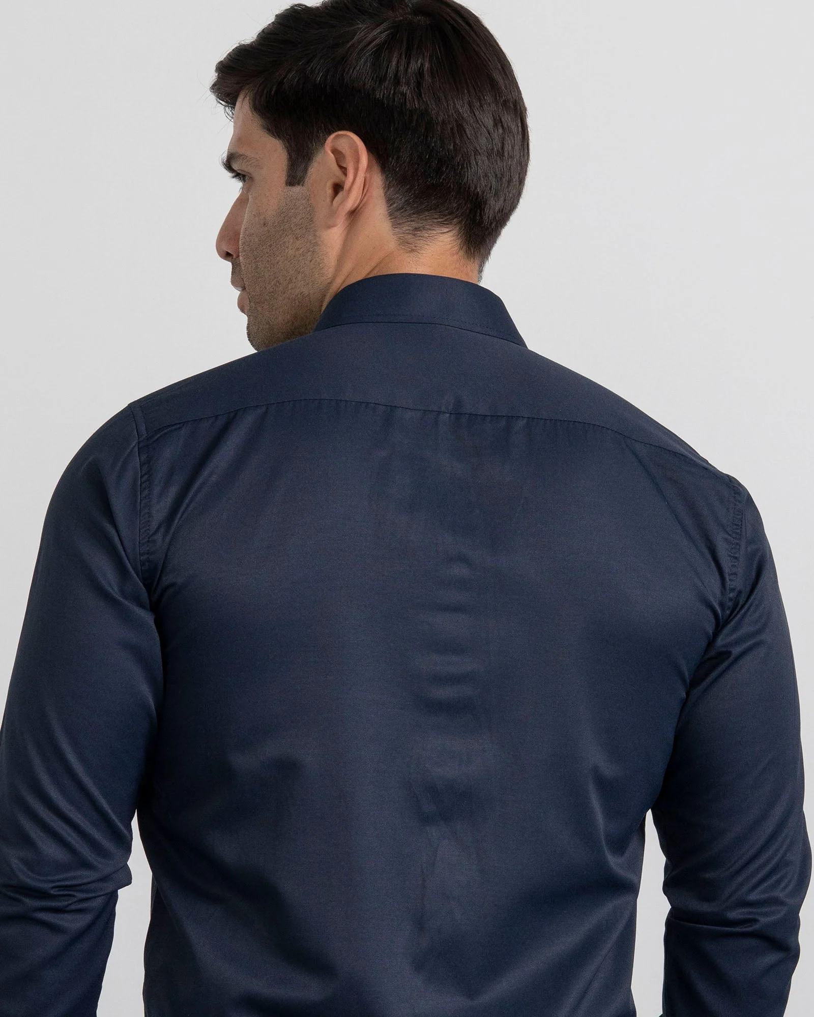 Camisa Mancorna Azul Oscuro - Image 5