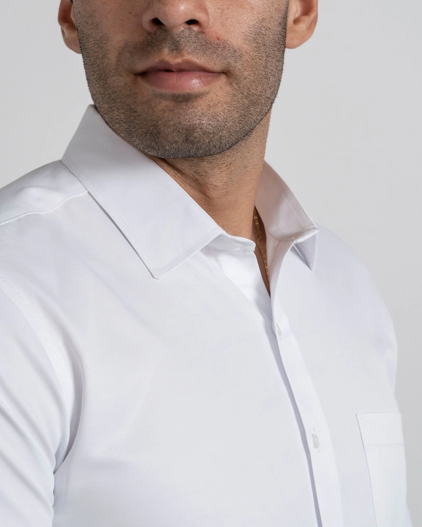 Camisa Mancorna Blanca - Image 3