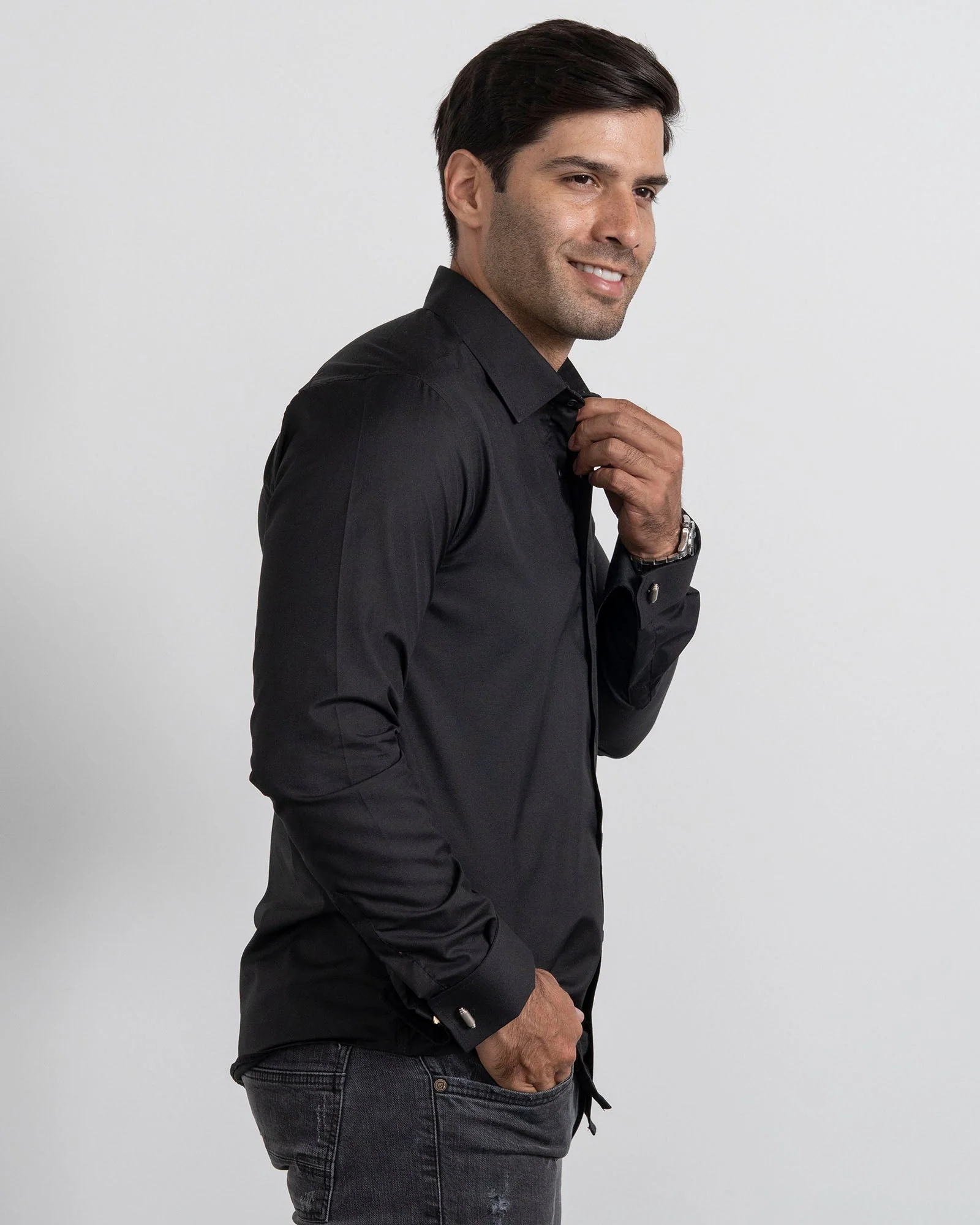 Camisa Mancorna Negro - Image 3