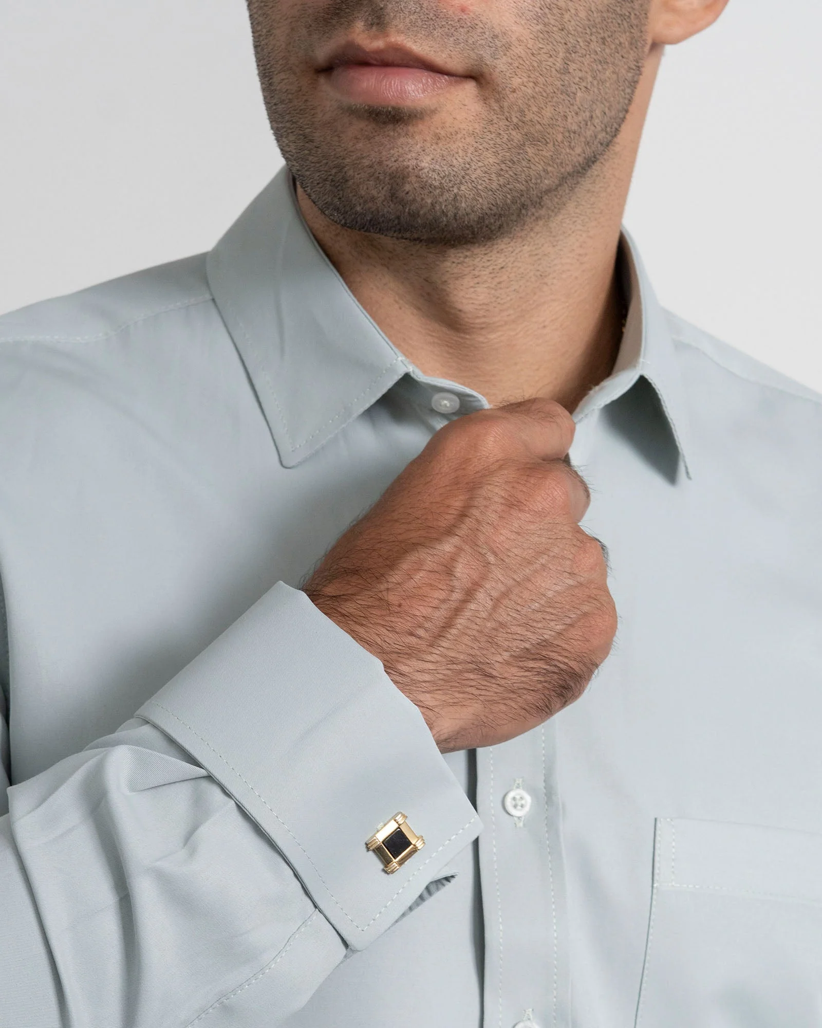 Camisa Mancorna Verde Claro - Image 4