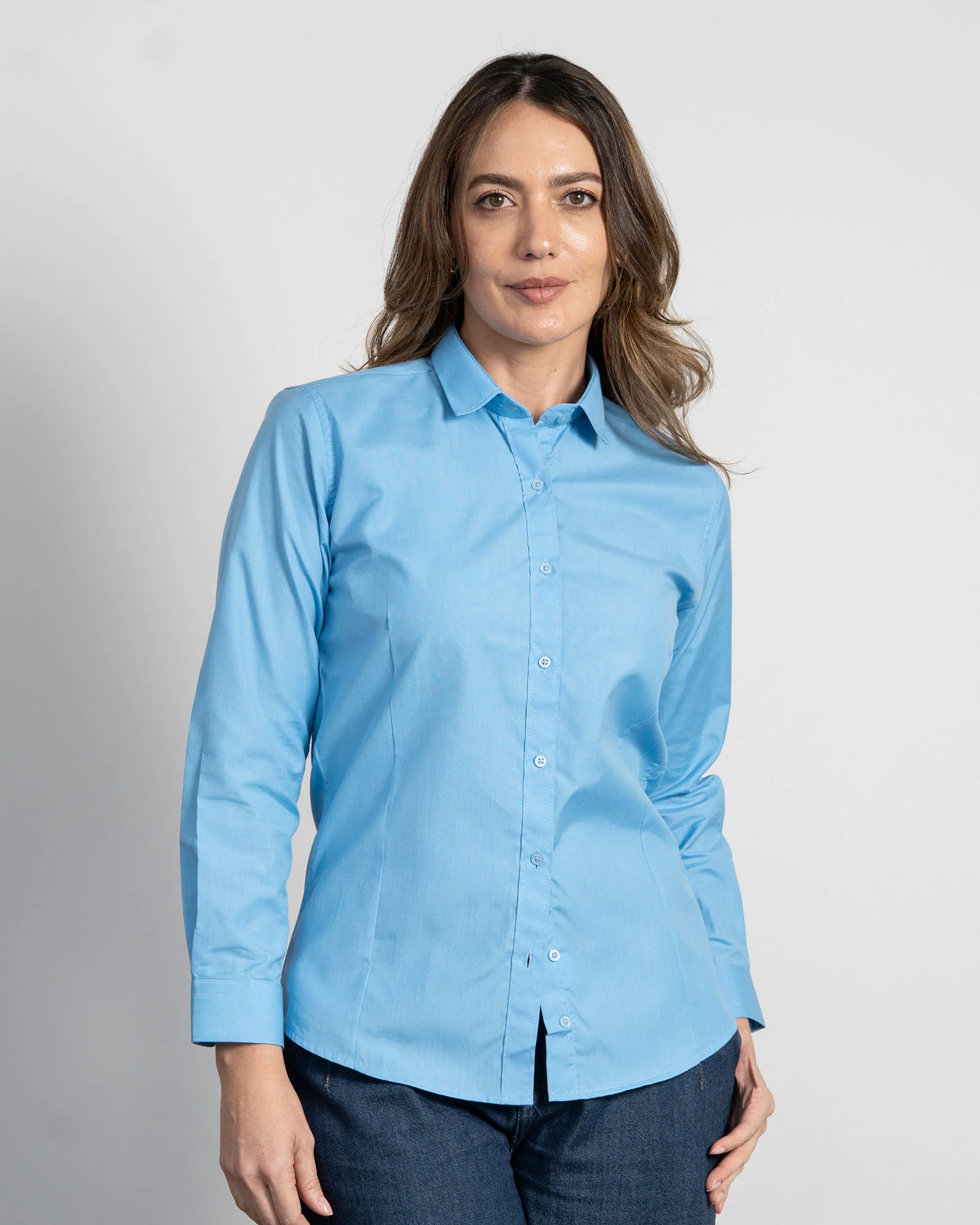 Camisa Mujer Azul Agua Marina - Image 3