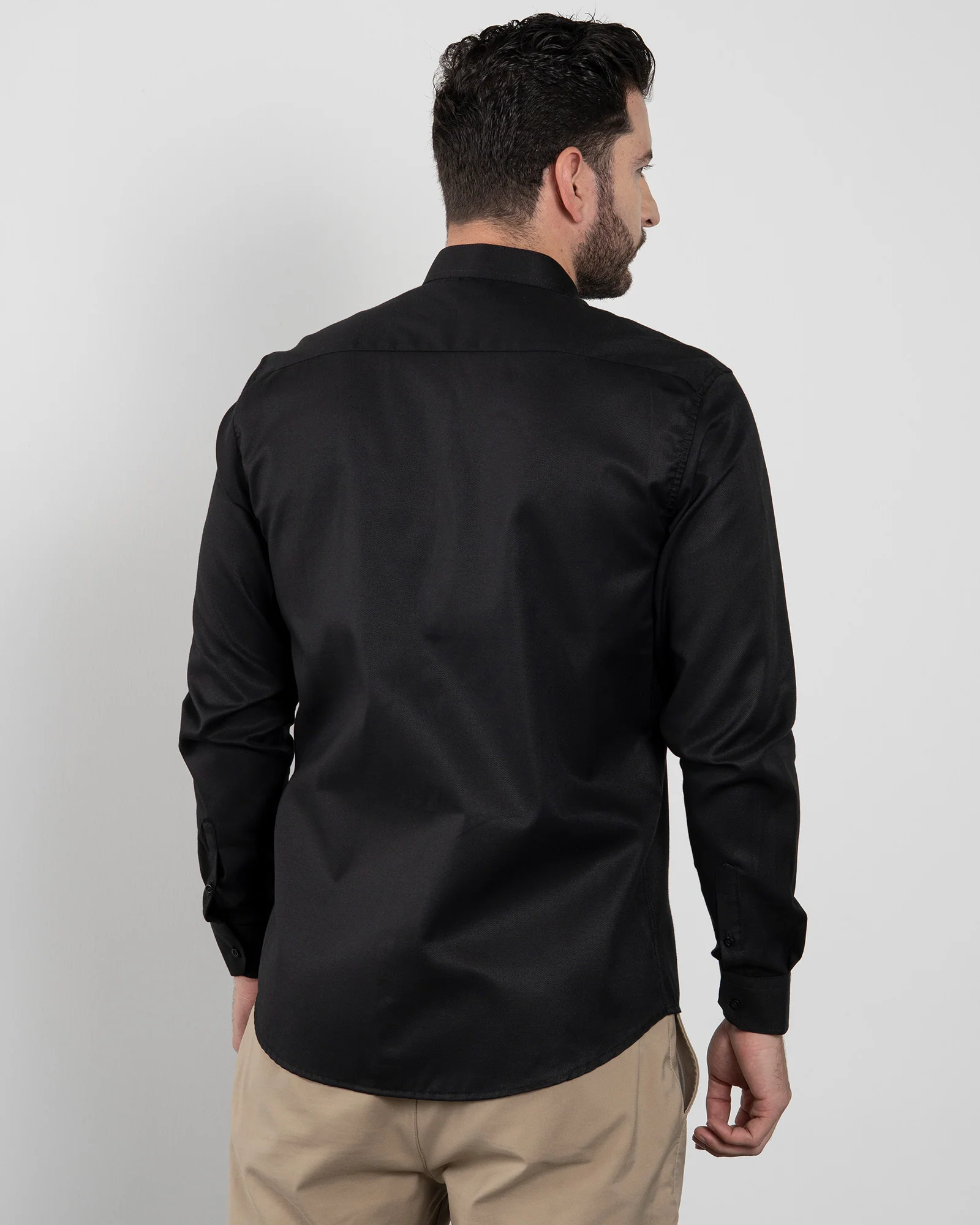 Camisa Negra Cuello Mao - Image 4