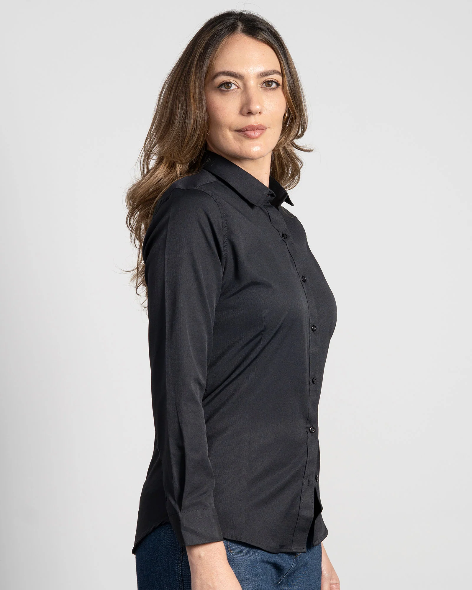Camisa Negra Zig Zag Mujer - Image 6