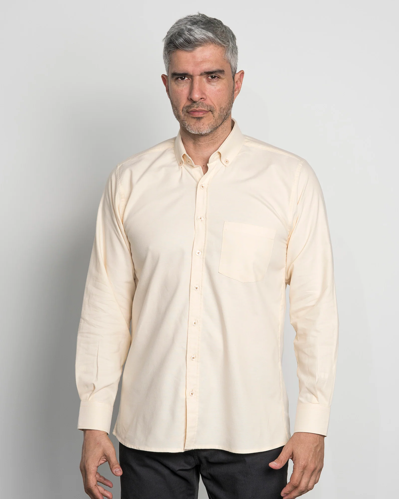 Camisa Oxford Amarillo - Image 3
