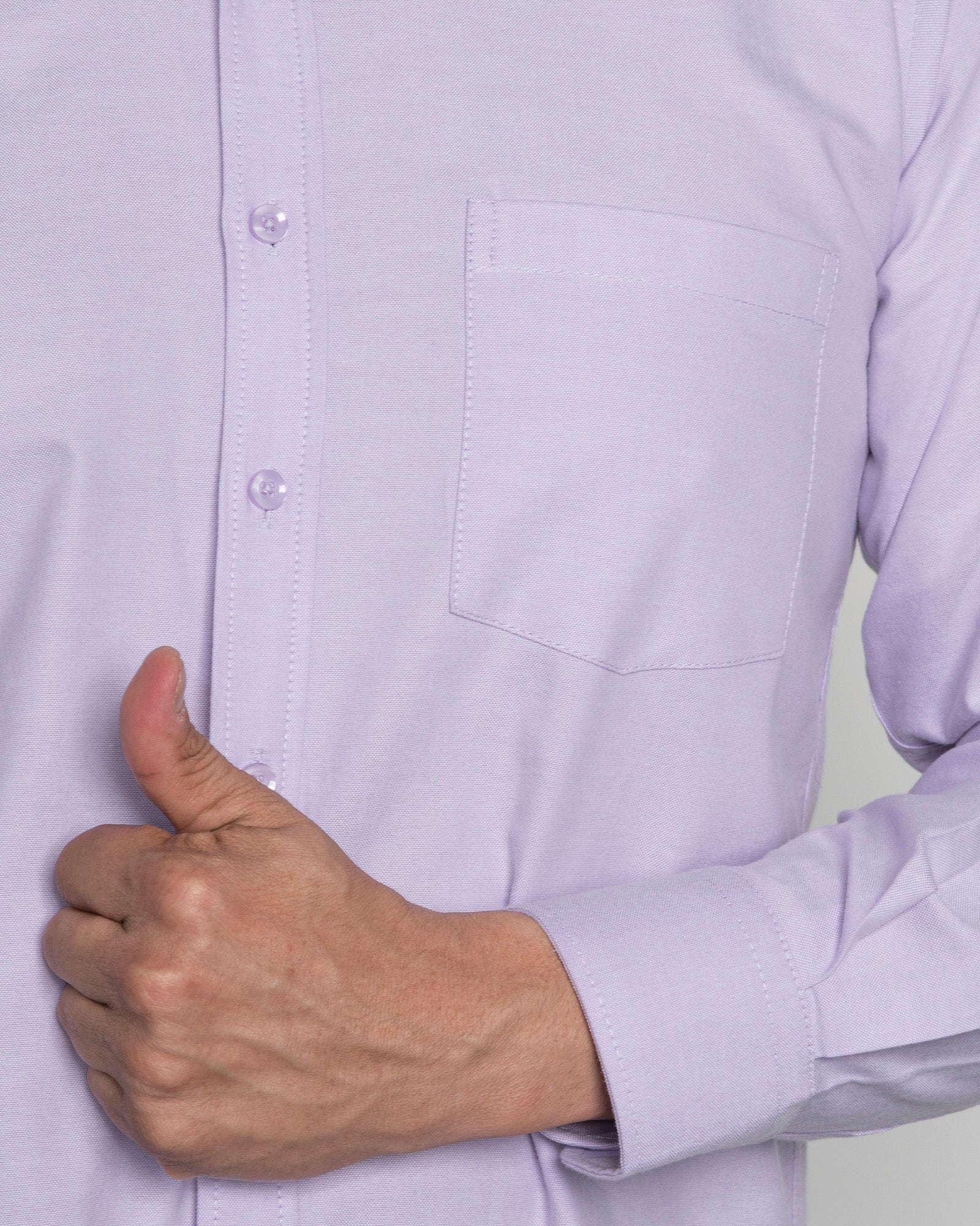 Camisa Oxford Lila Claro - Image 4
