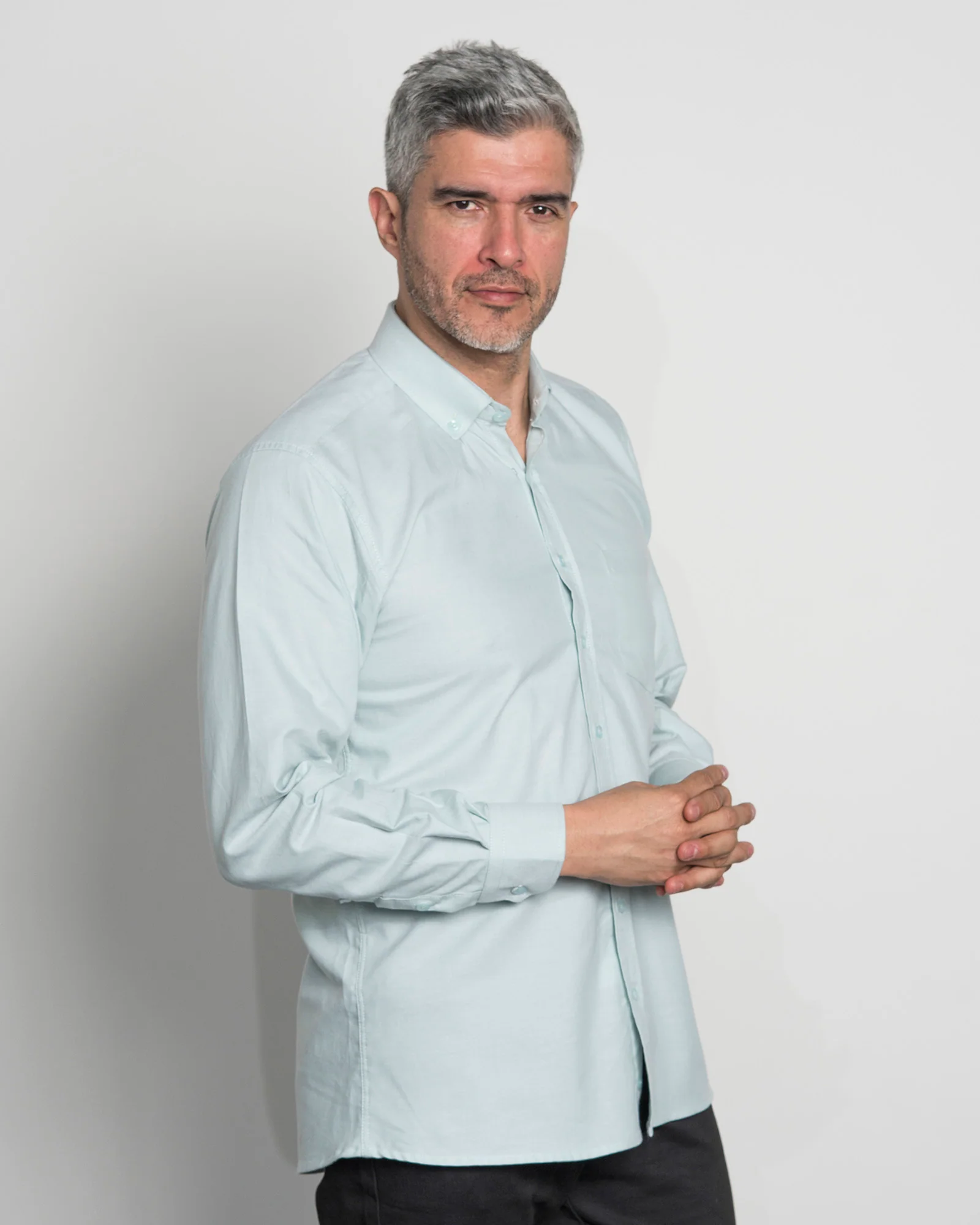 Camisa Oxford Verde Claro - Image 4