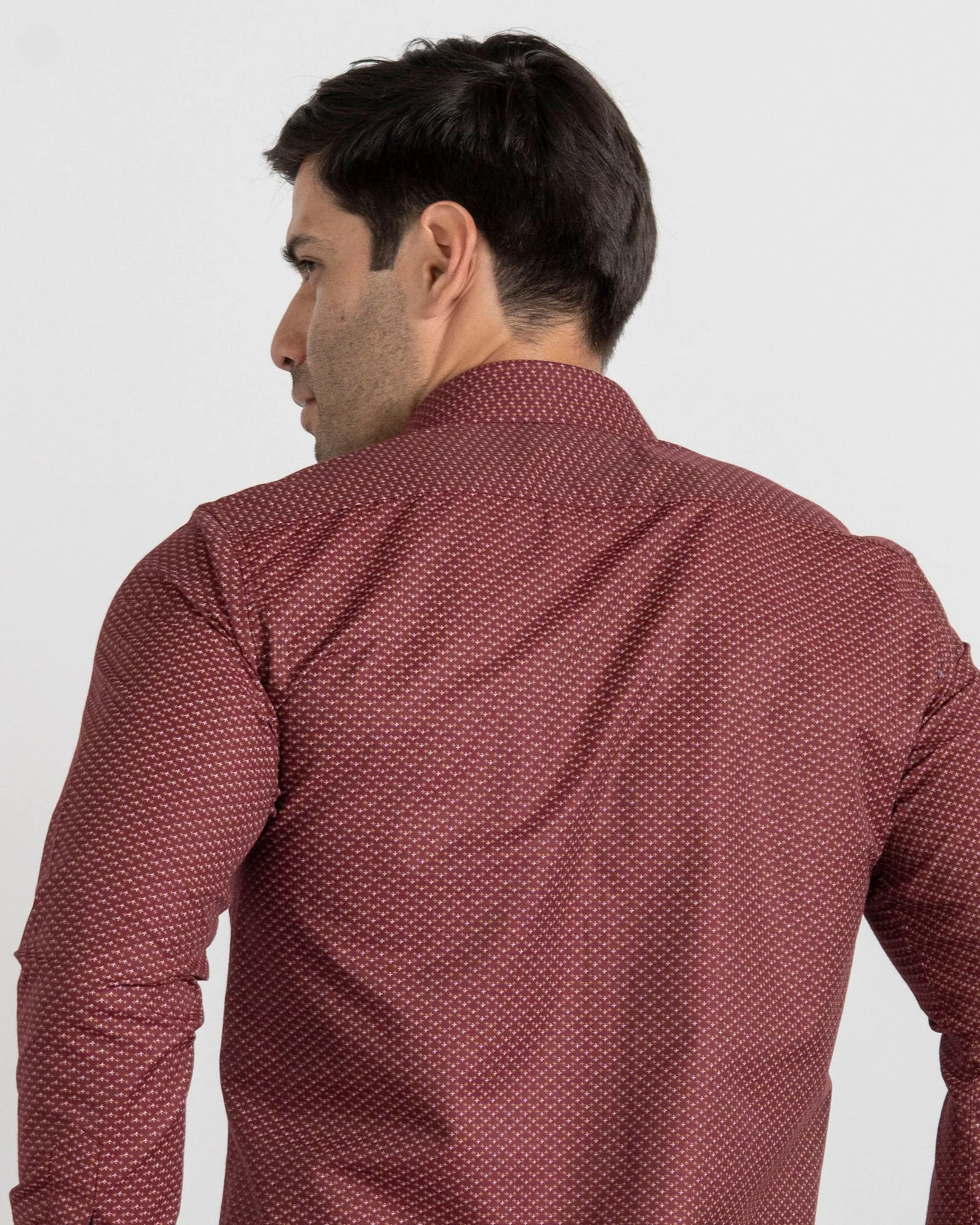 Camisa Print Avión Vino Tinto - Image 3