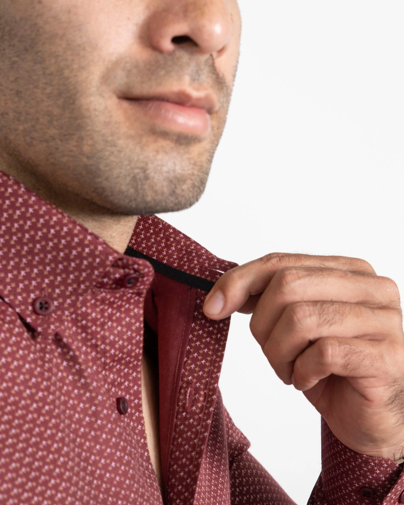 Camisa Print Avión Vino Tinto - Image 5