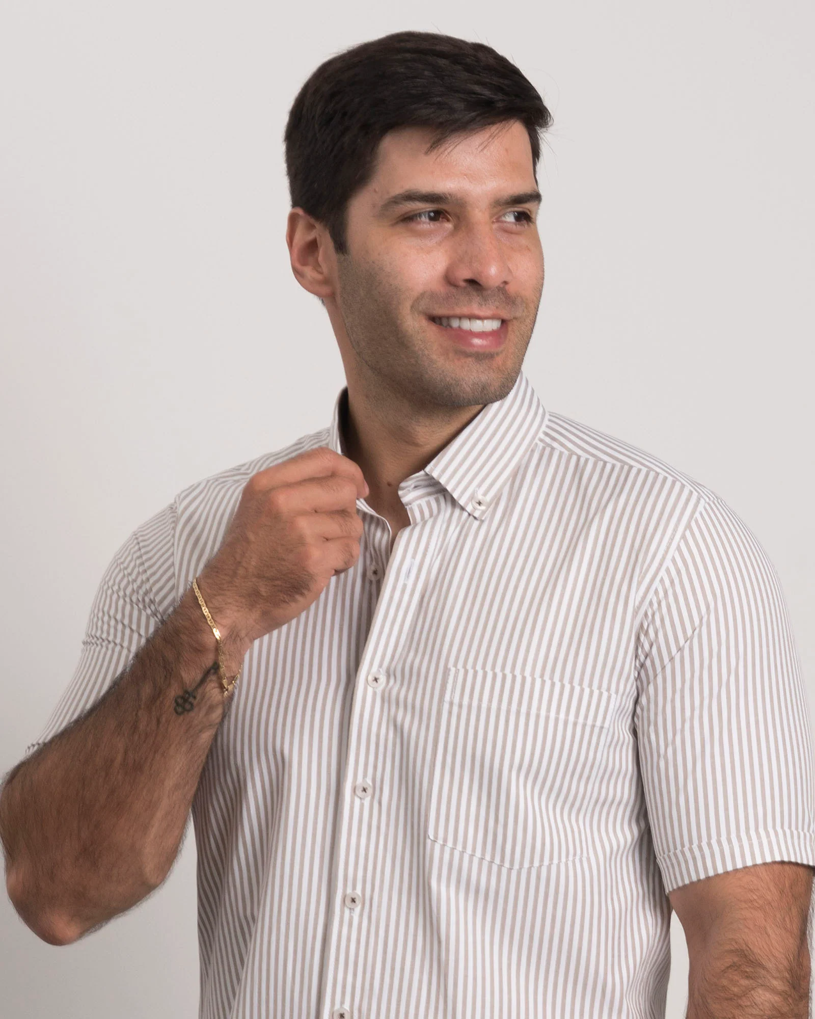 Camisa Beige Mil Rayas - Image 5