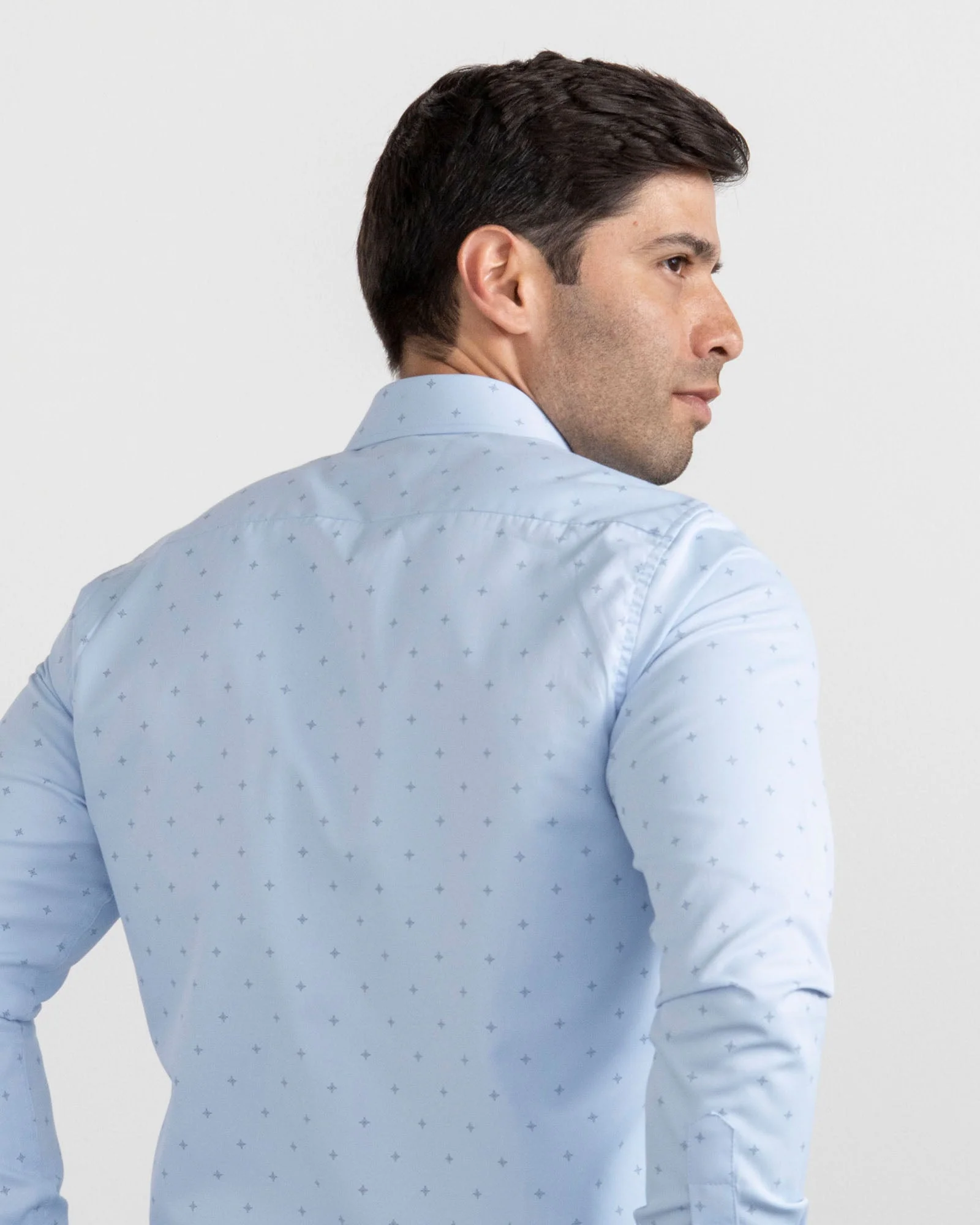 Camisa Print Estrella Azul Clara - Image 6