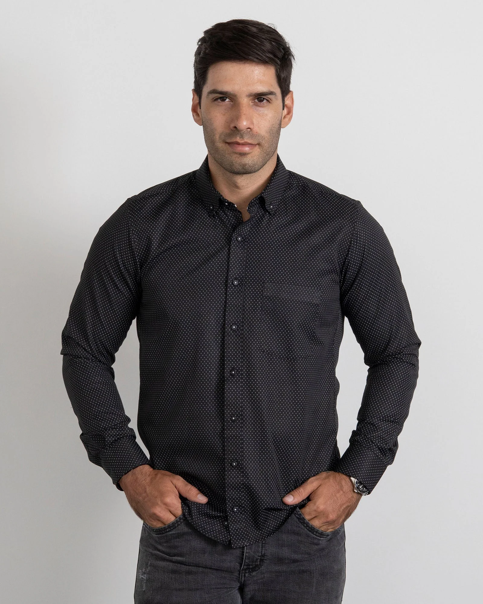 Camisa Print Negra