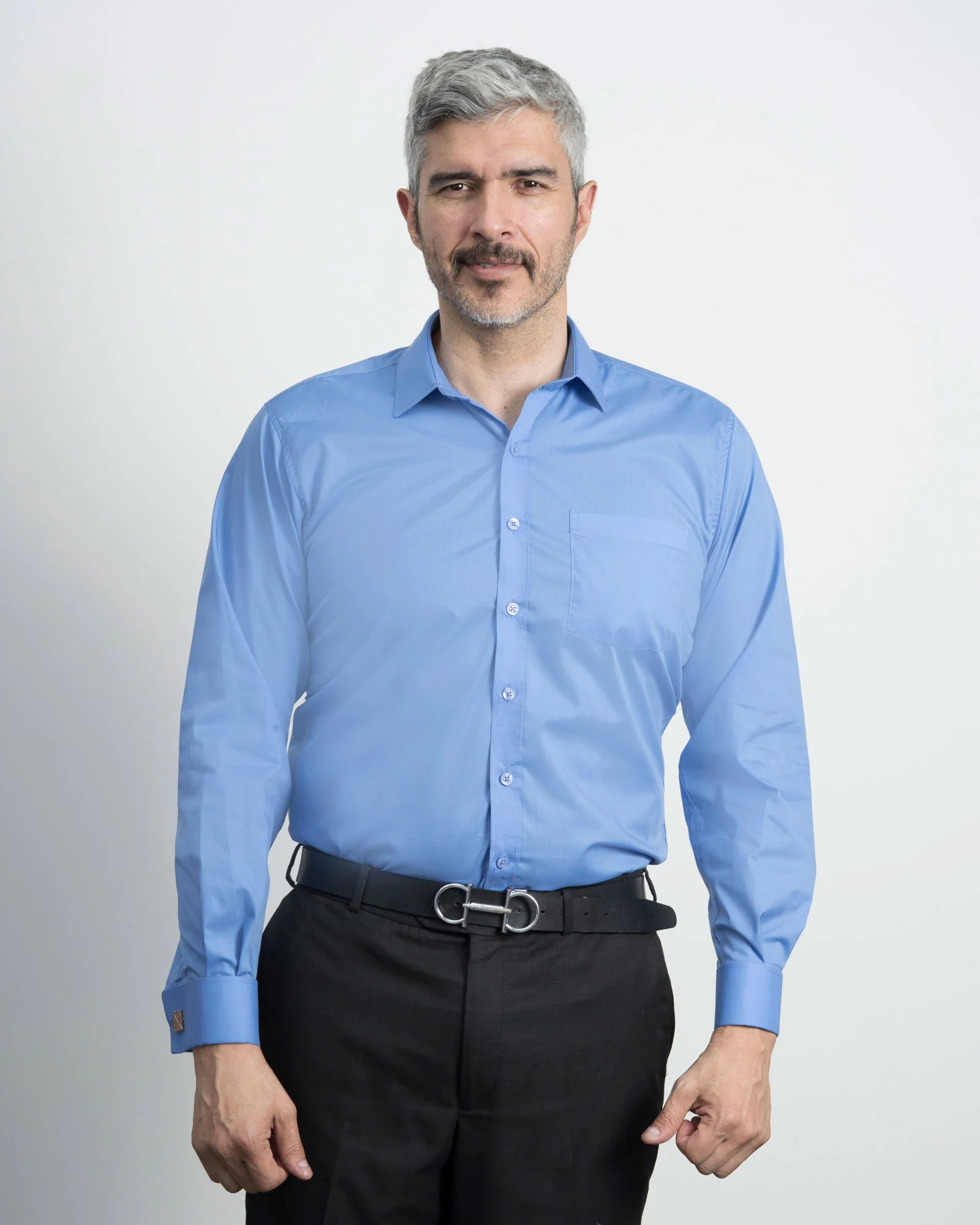 Camisa Mancorna Azul - Image 2