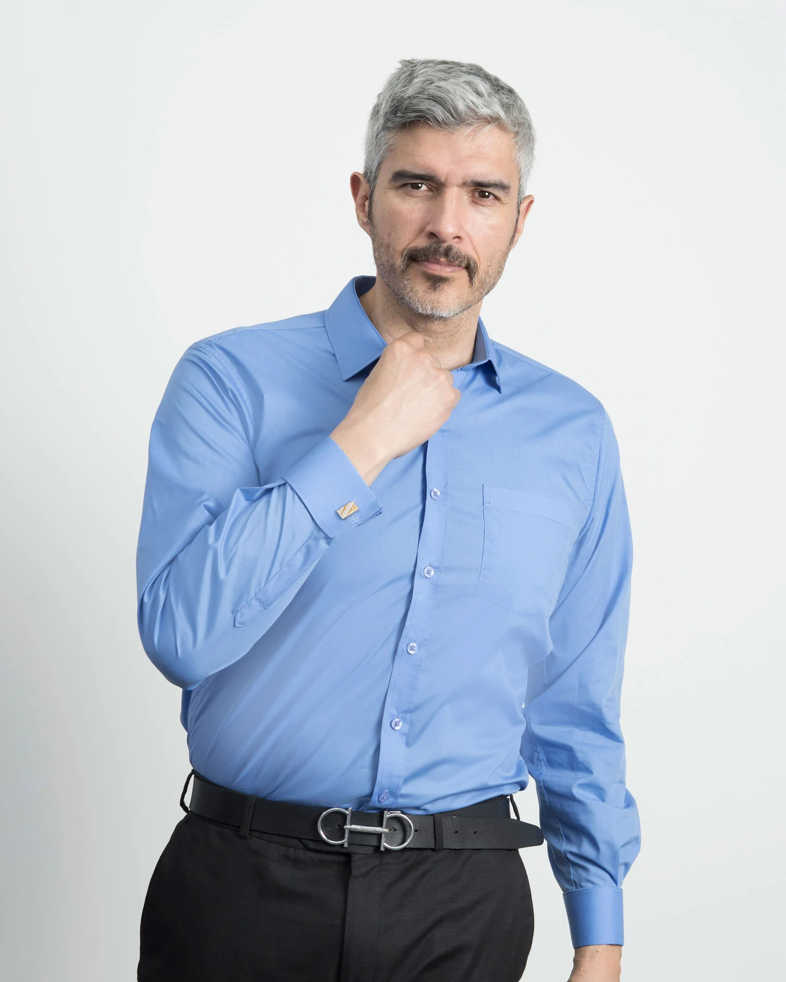 Camisa Mancorna Azul - Image 4