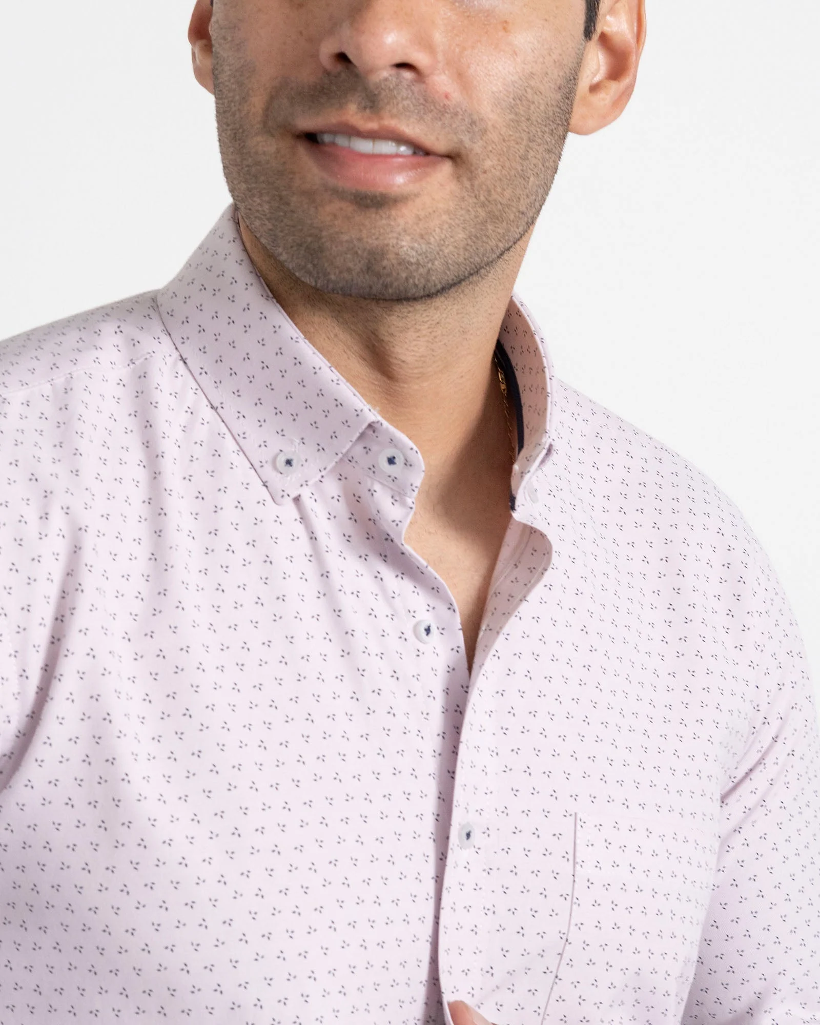 Camisa Print Puntos Rosada - Image 3