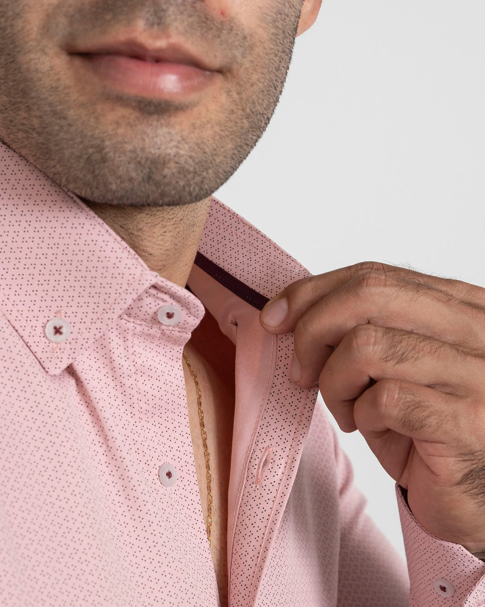 Camisa Print Puntos Salmón - Image 2