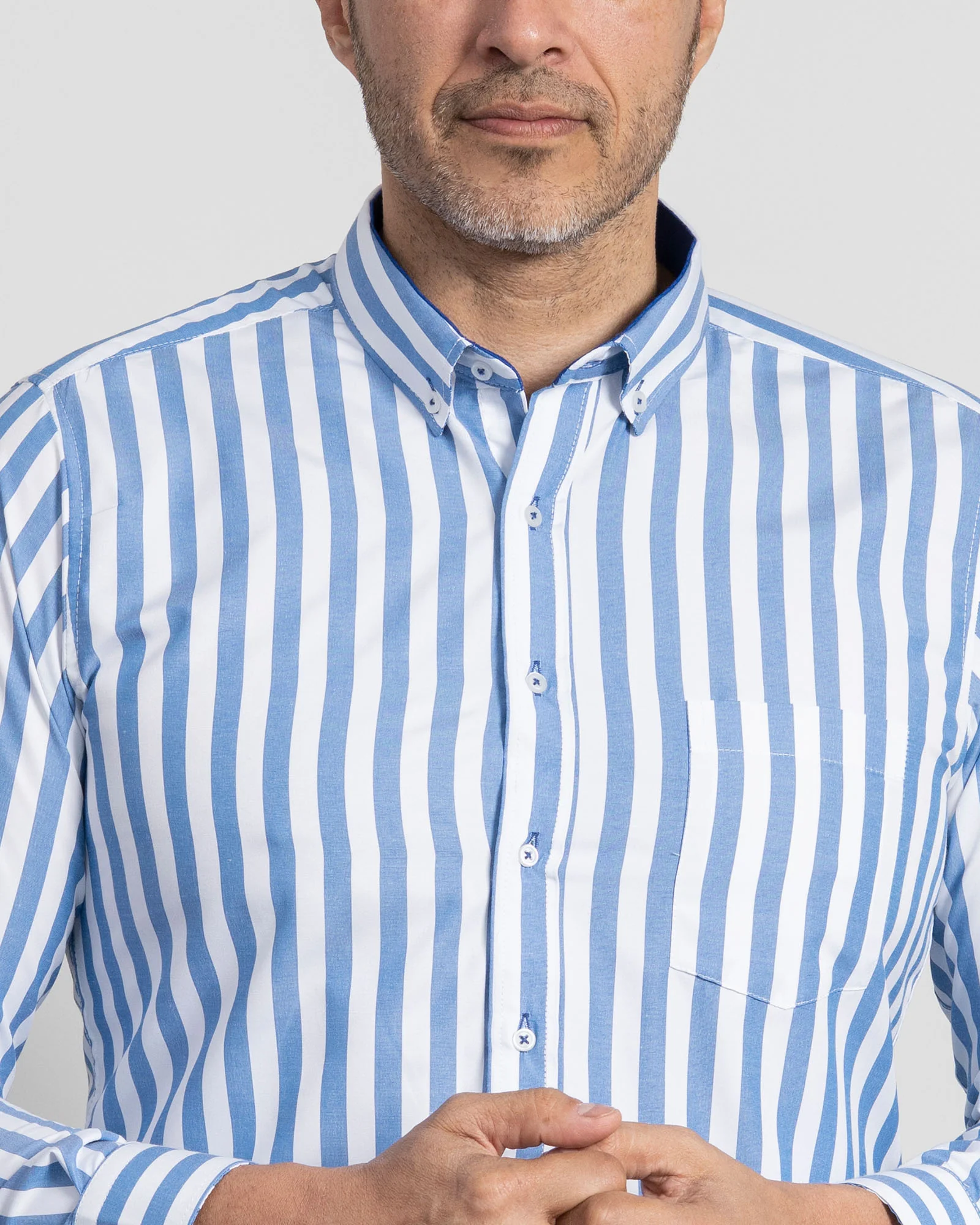 Camisa Rayas Azul - Image 6